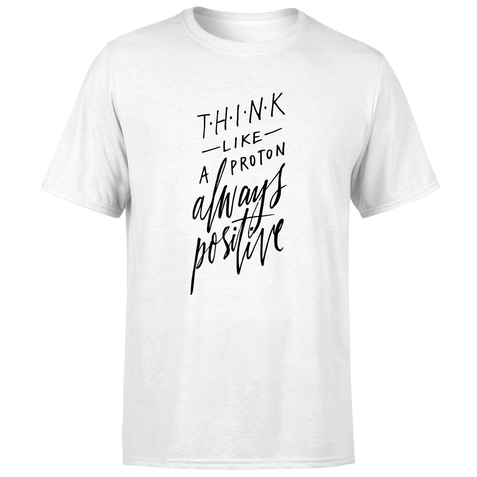 PlanetA444 Think Like A Proton Men's T-Shirt - White - S - White