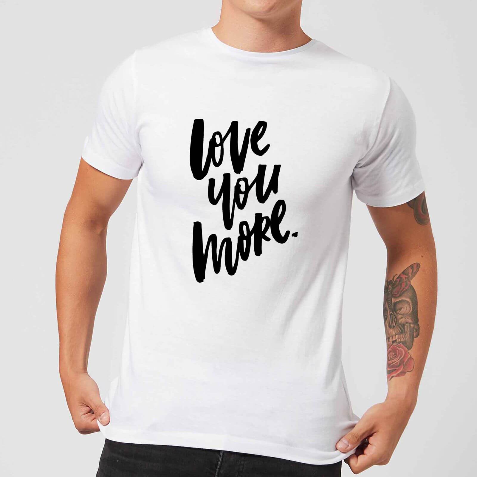 PlanetA444 Love You More Men's T-Shirt - White - S - White