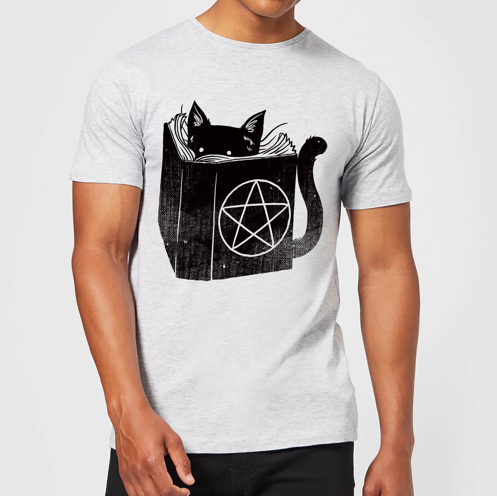 Tobias Fonseca Satanicat Men's T-Shirt - Grey - S - Grey