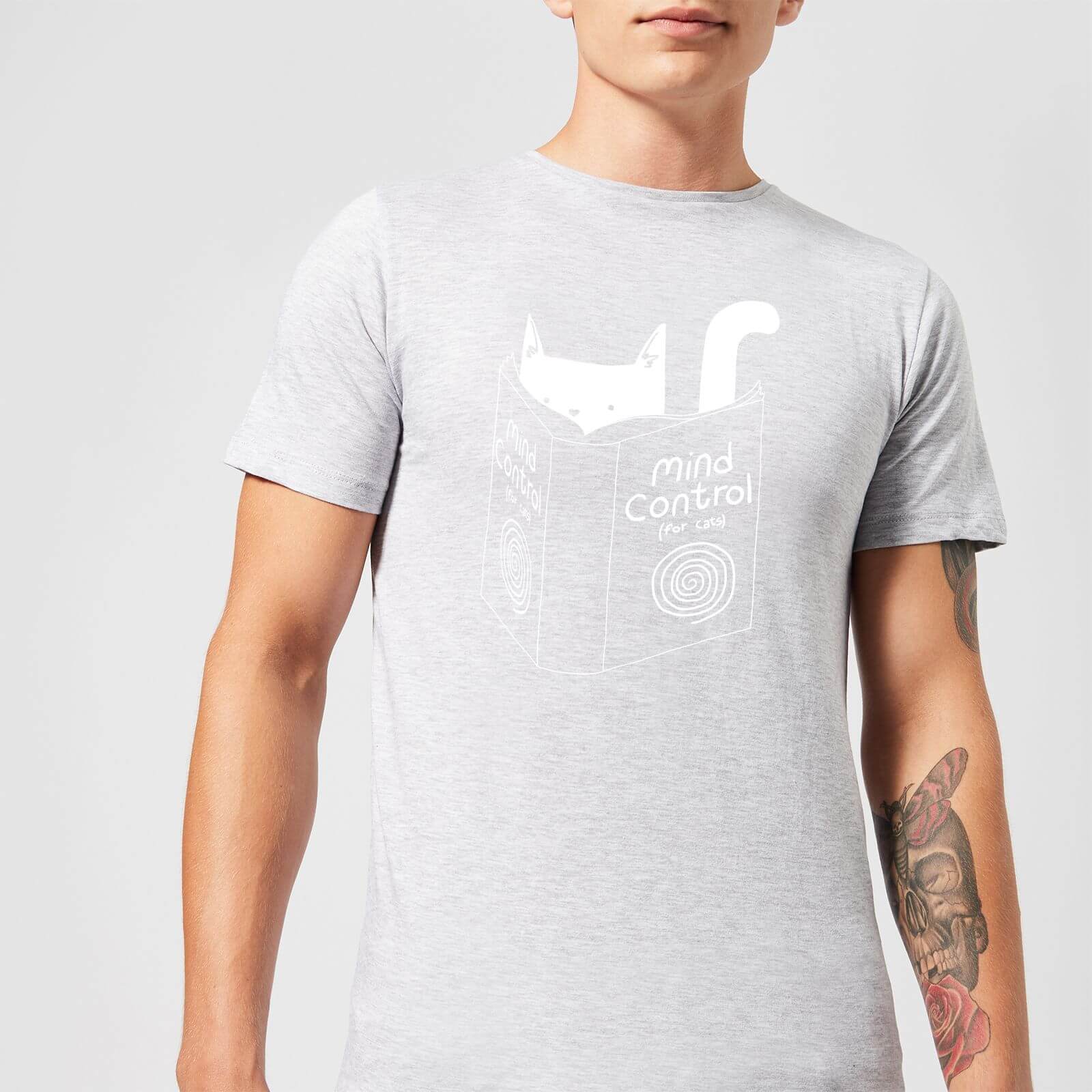 Tobias Fonseca Mind Control for Cats Men's T-Shirt - Grey - S - Grey