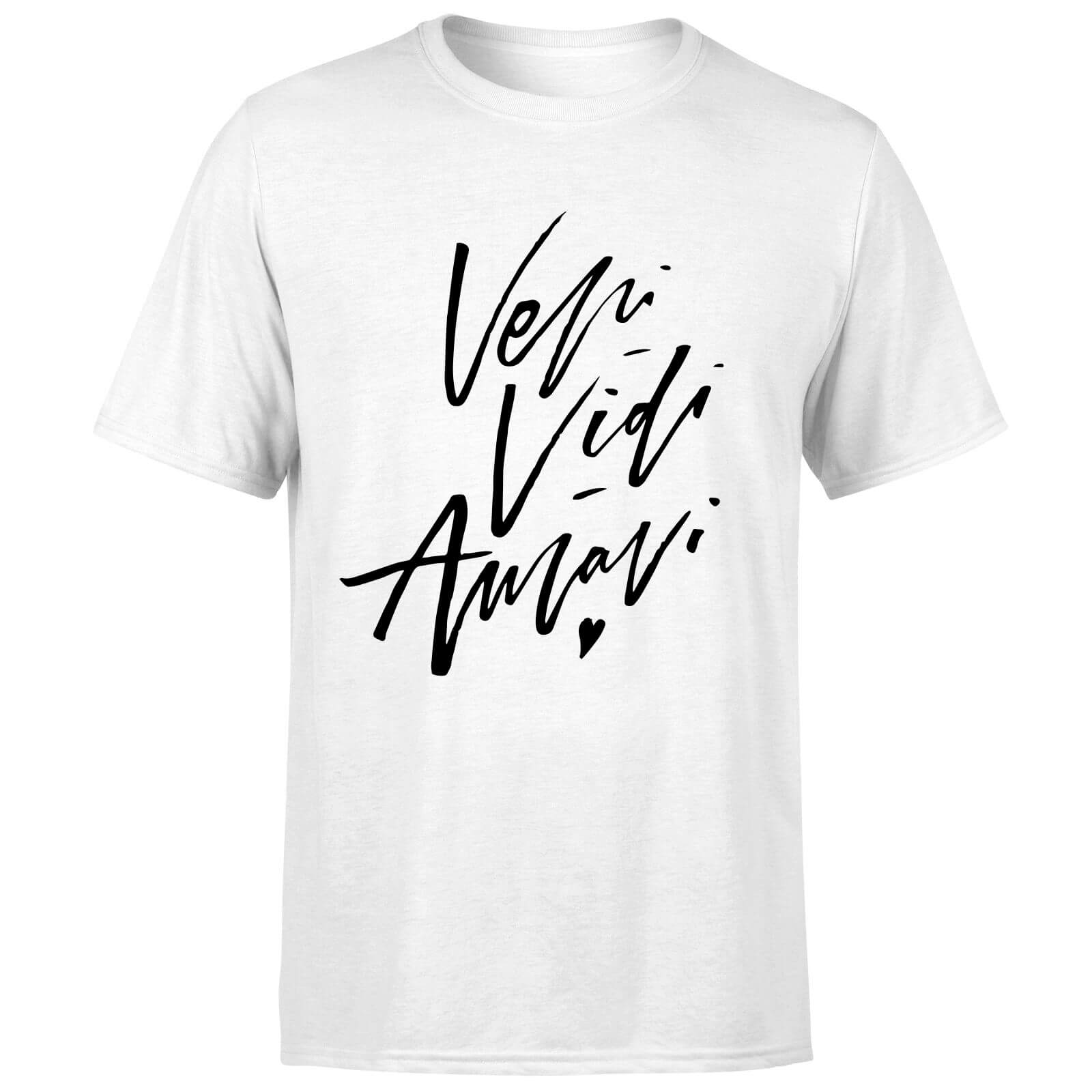 PlanetA444 Veni, Vidi, Amavi Men's T-Shirt - White - S - White