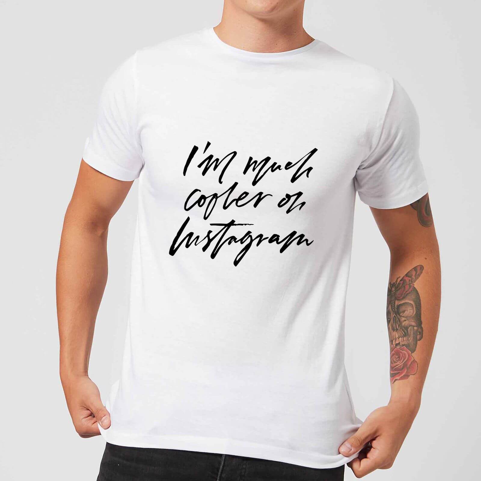PlanetA444 I'm Much Cooler On Instagram Men's T-Shirt - White - S