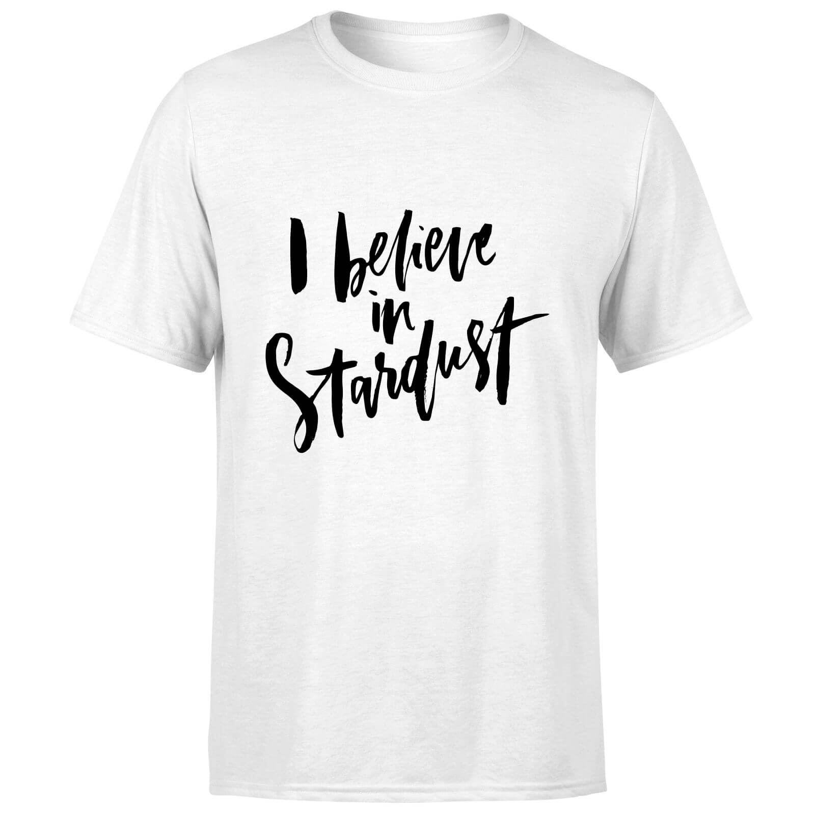 PlanetA444 I Believe In Stardust Men's T-Shirt - White - S - White