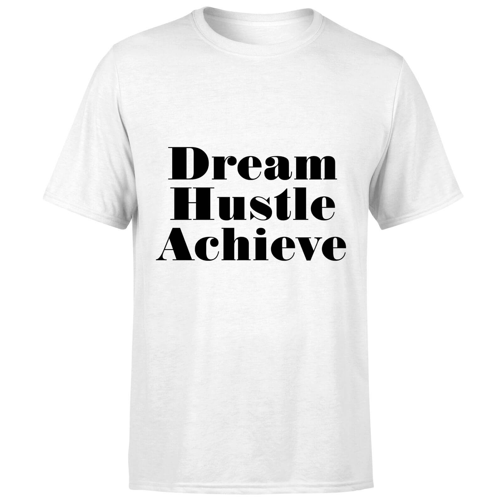 PlanetA444 Dream Hustle Achieve Men's T-Shirt - White - S - White
