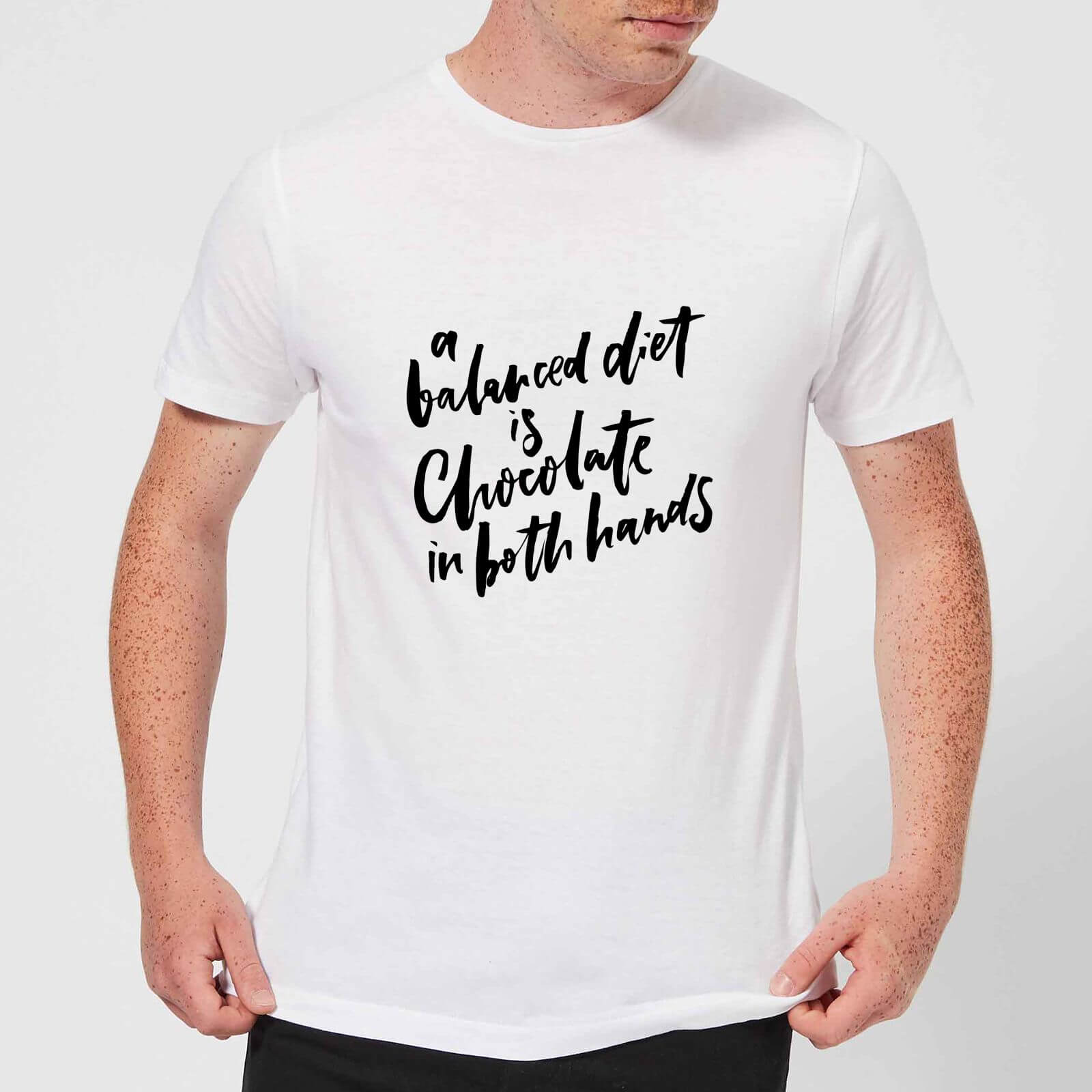 PlanetA444 A Balanced Diet Men's T-Shirt - White - S - White