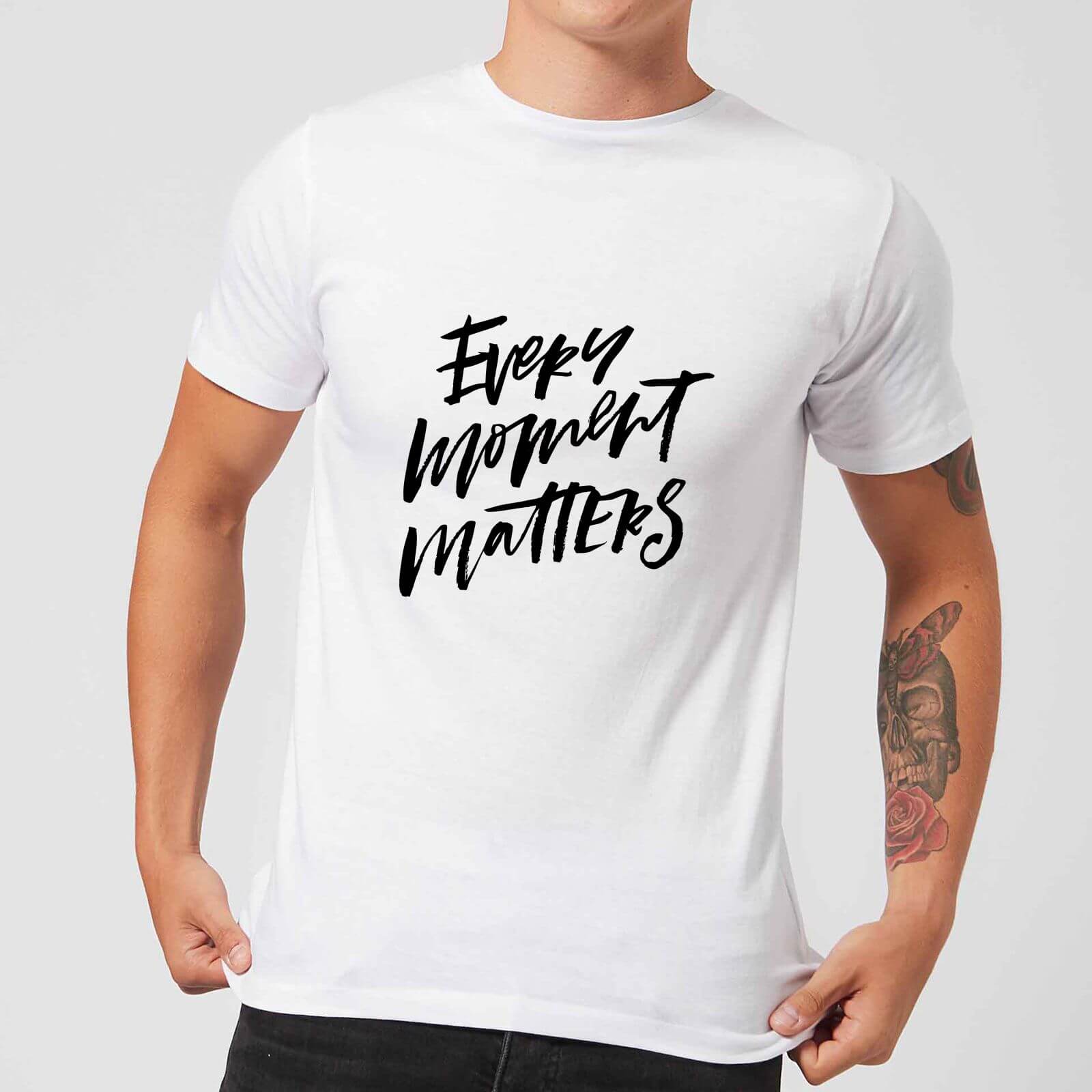 PlanetA444 Every Moment Matters Men's T-Shirt - White - S - White
