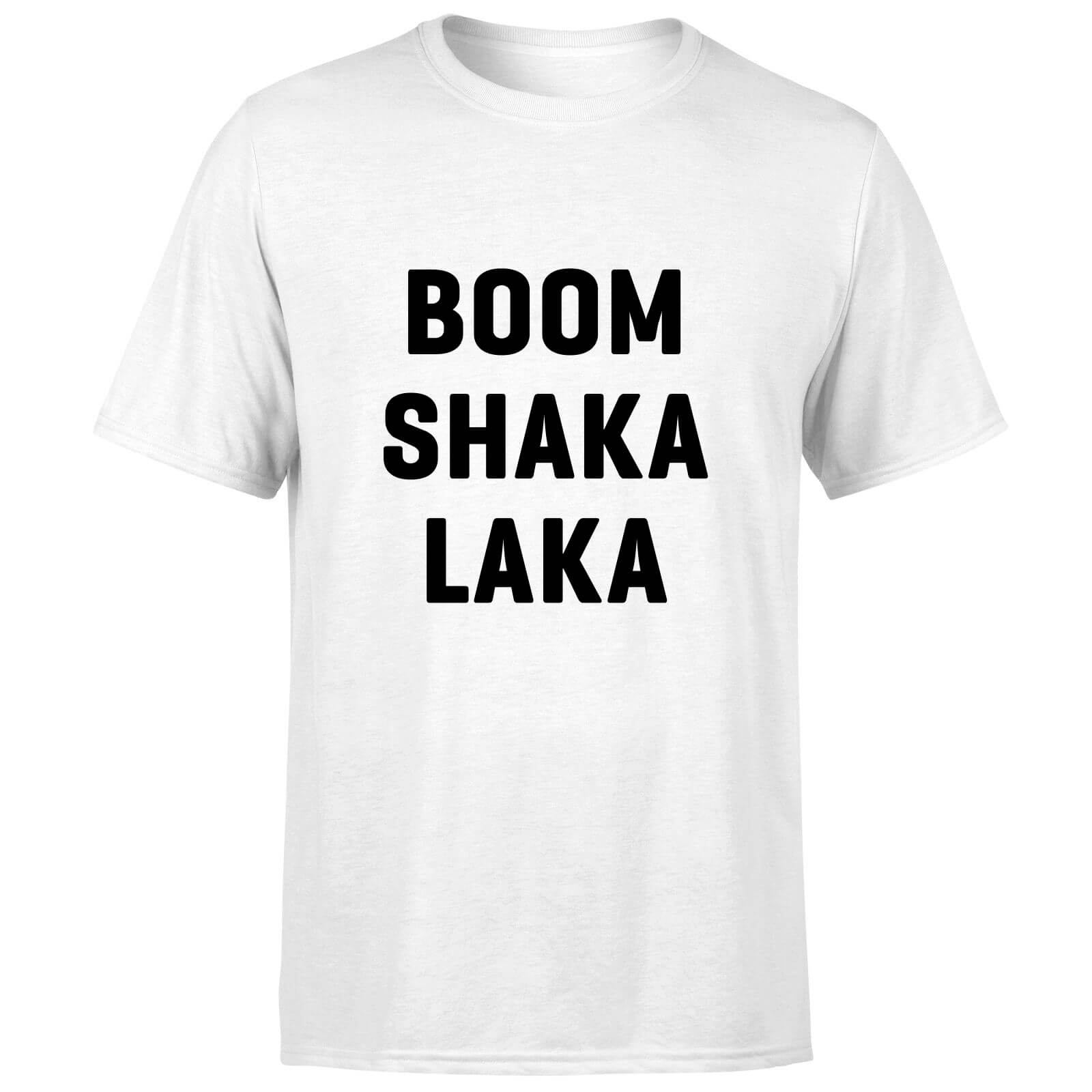PlanetA444 Boom Shaka Laka Men's T-Shirt - White - S - White