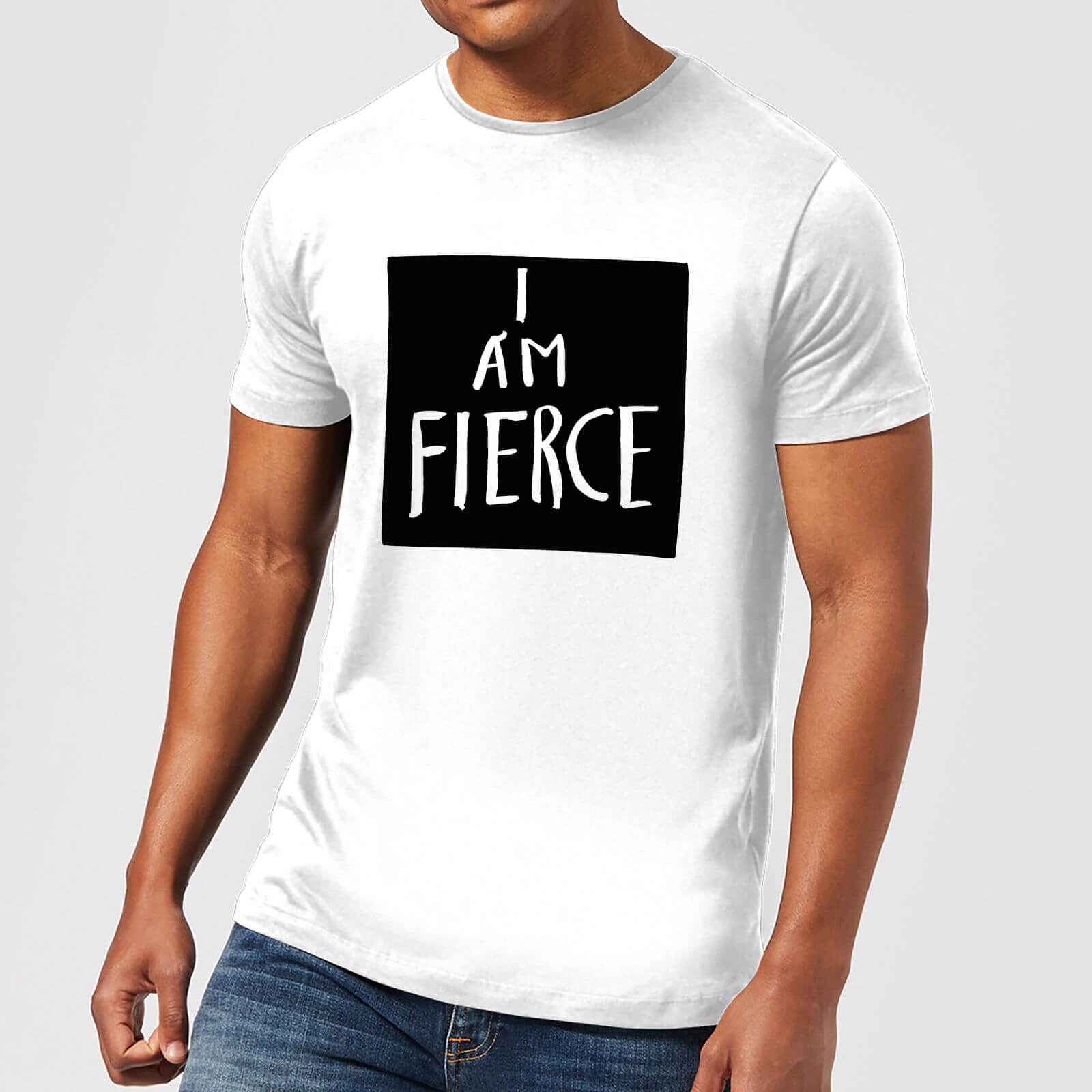 Rock On Ruby I Am Fierce Men's T-Shirt - White - S - White