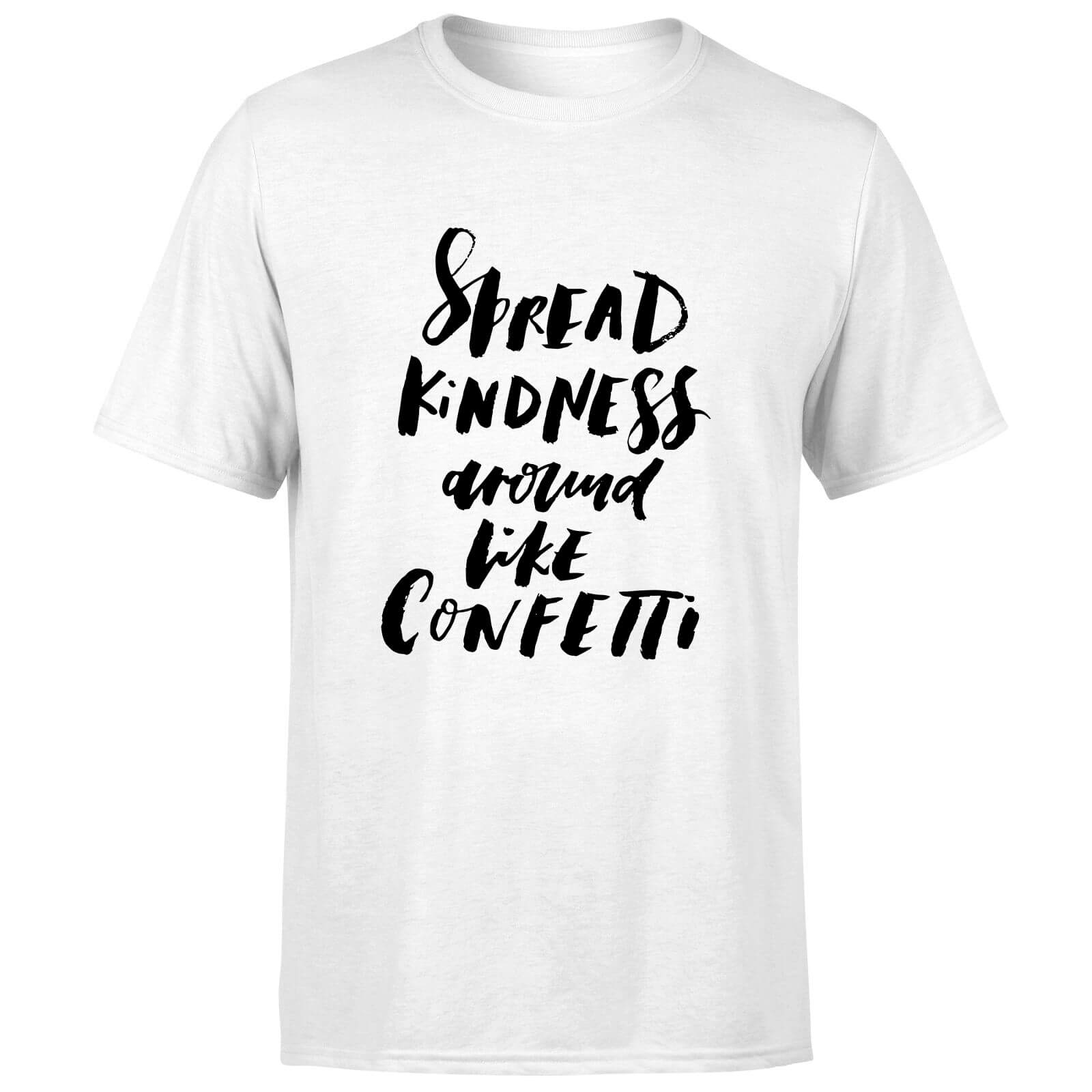 PlanetA444 Spread Kindness Around Like Confetti Men's T-Shirt - White - S - White