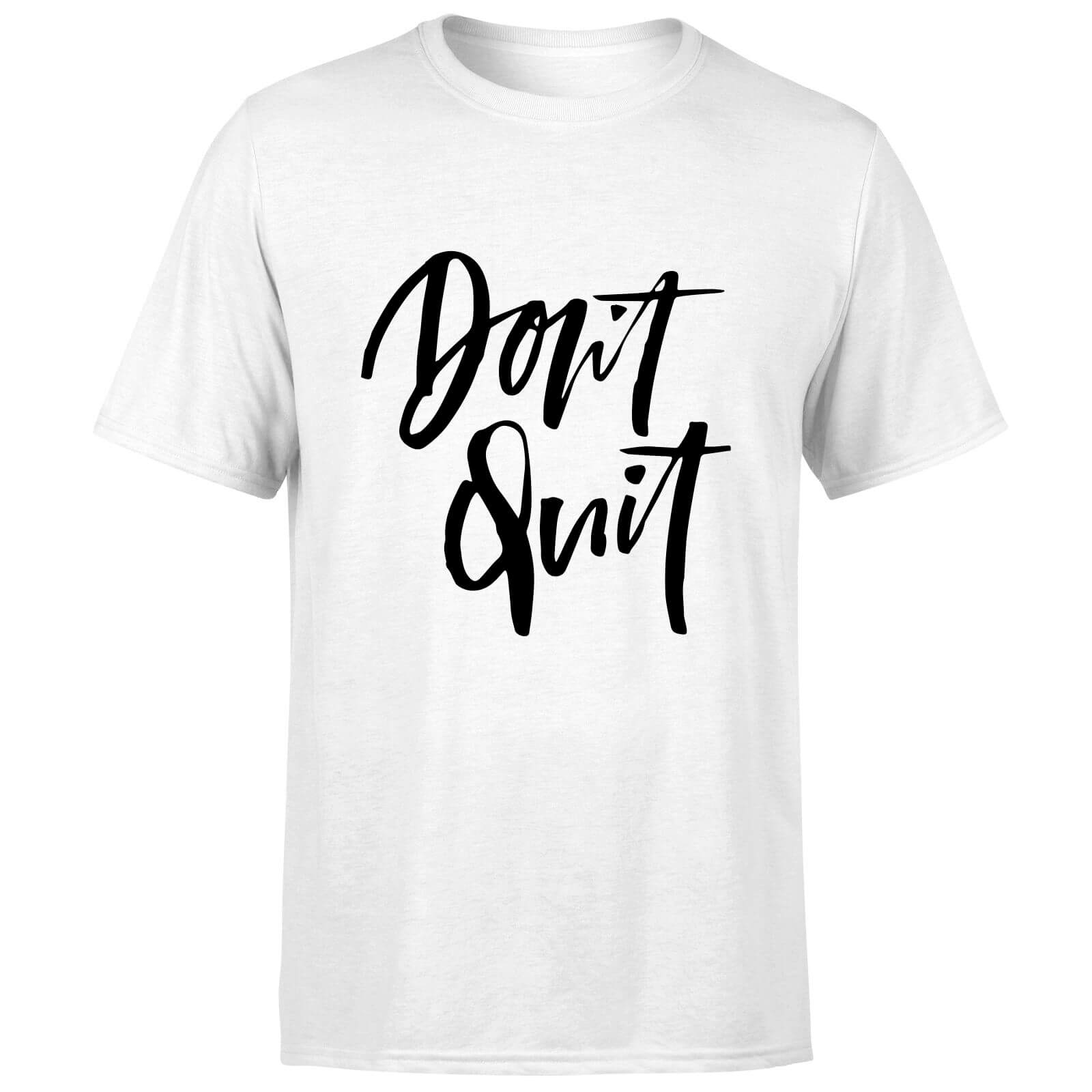 PlanetA444 Don't Quit Men's T-Shirt - White - M - White