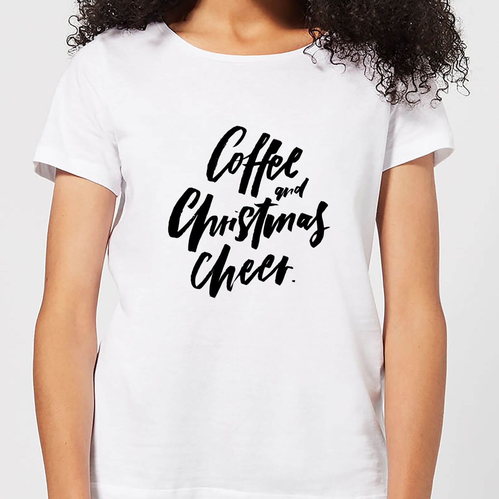 Coffee and Christmas Cheer Women's T-Shirt - White - S - White
