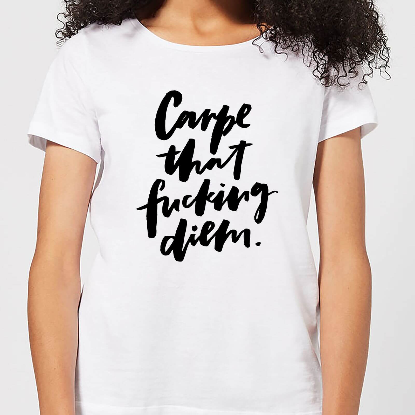 Carpe That F*cking Diem Women's T-Shirt - White - 4XL - White