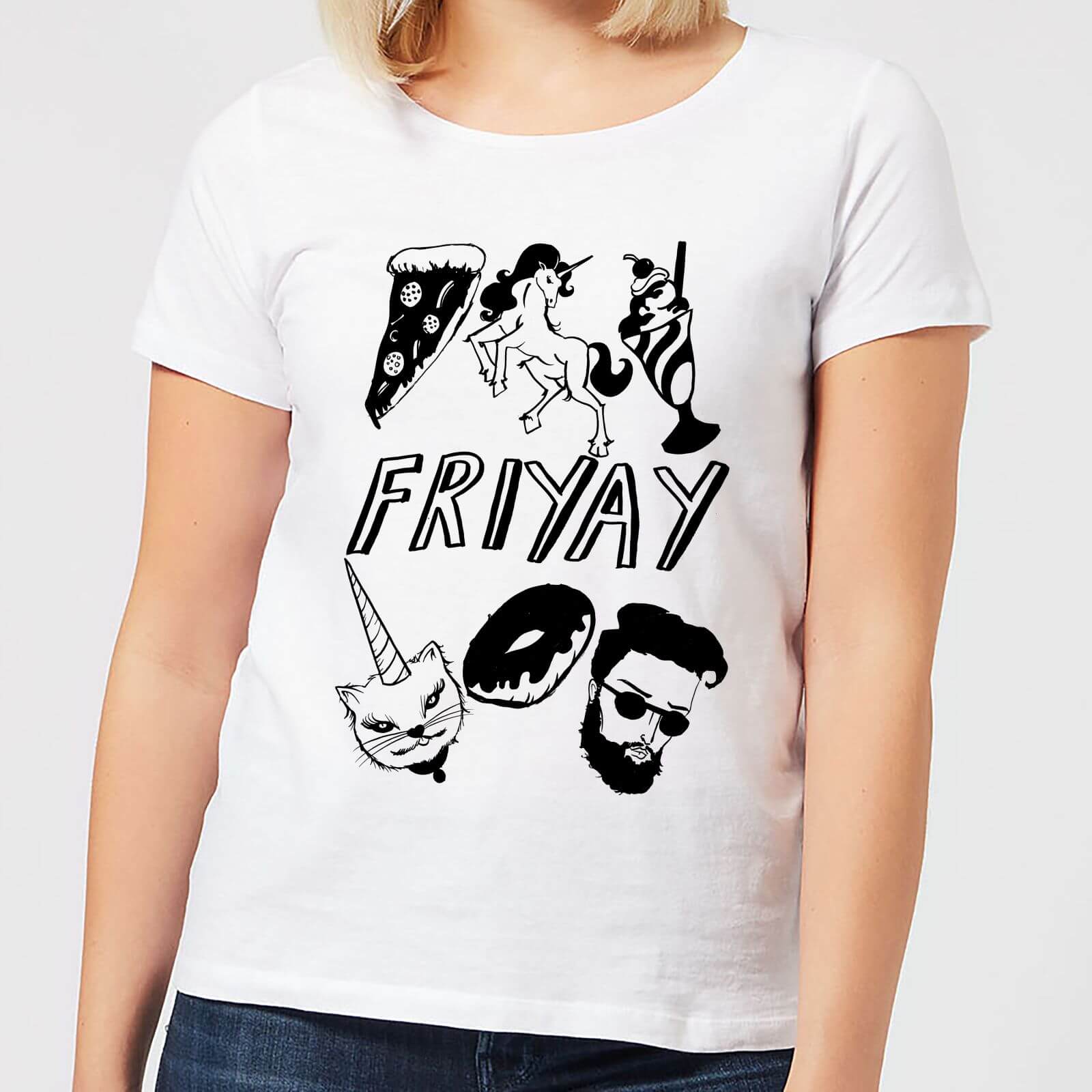 Friyay Women's T-Shirt - White - S - White