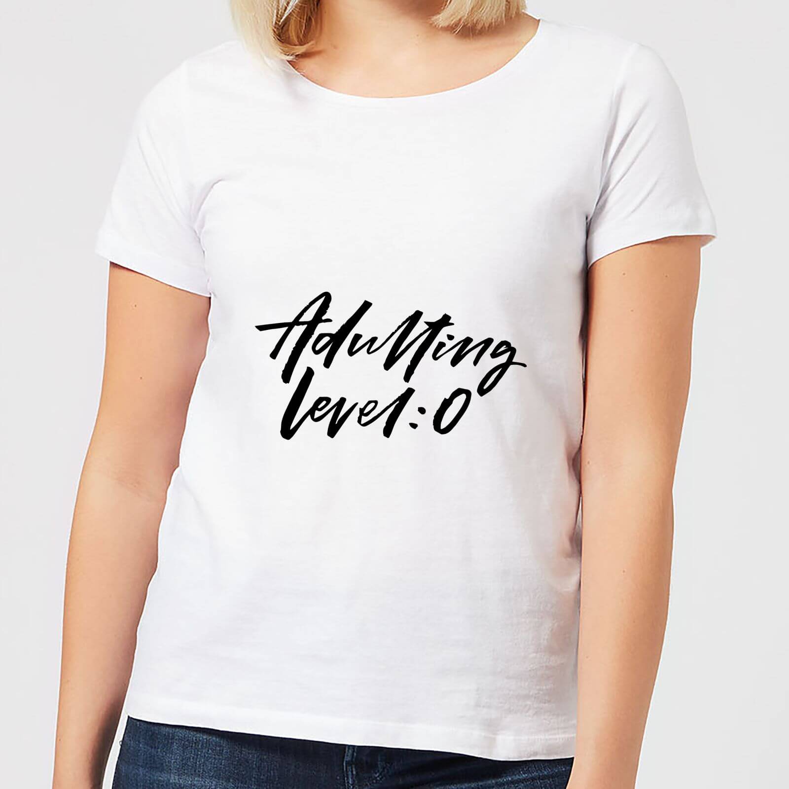 Adulting Level 0 Women's T-Shirt - White - S - White
