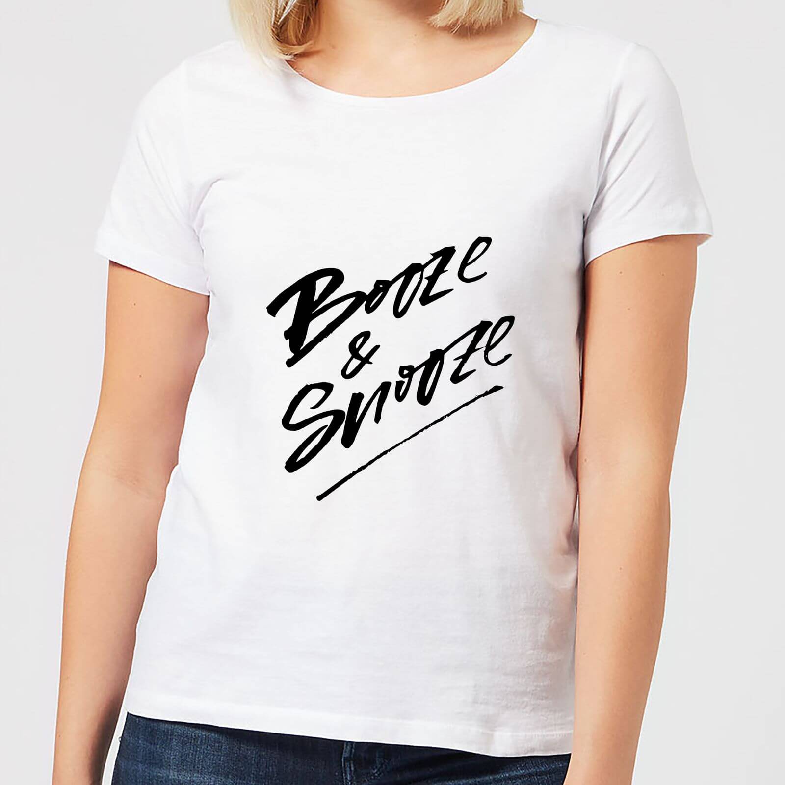 Booze & Snooze Women's T-Shirt - White - S - White