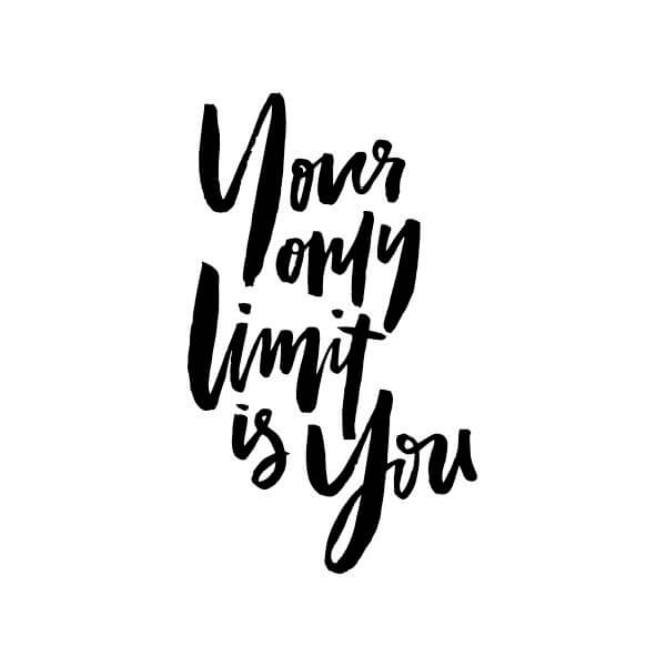 Your Only Limit Is You Women's T-Shirt - White - S - White