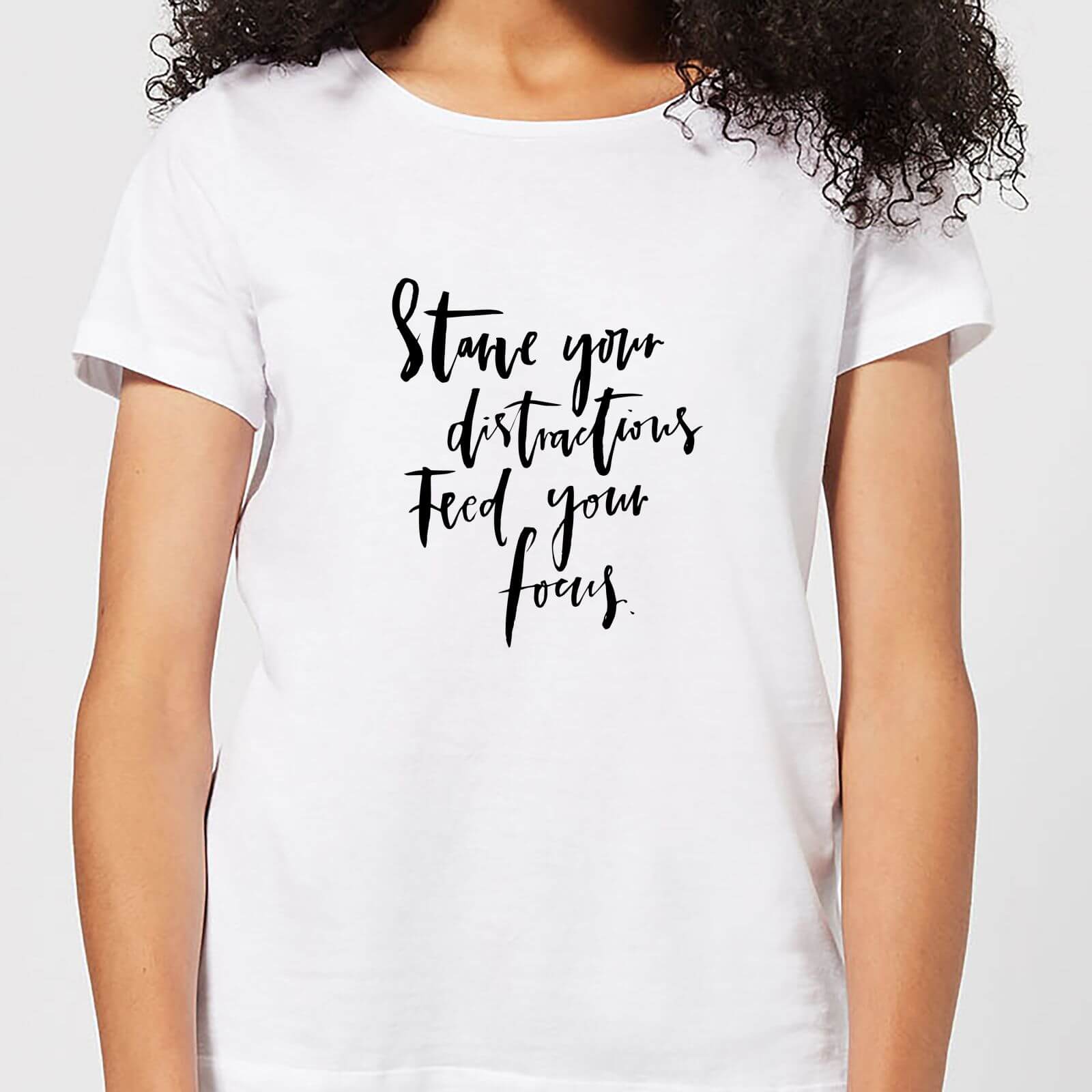 Starve Your Distractions Women's T-Shirt - White - S - White