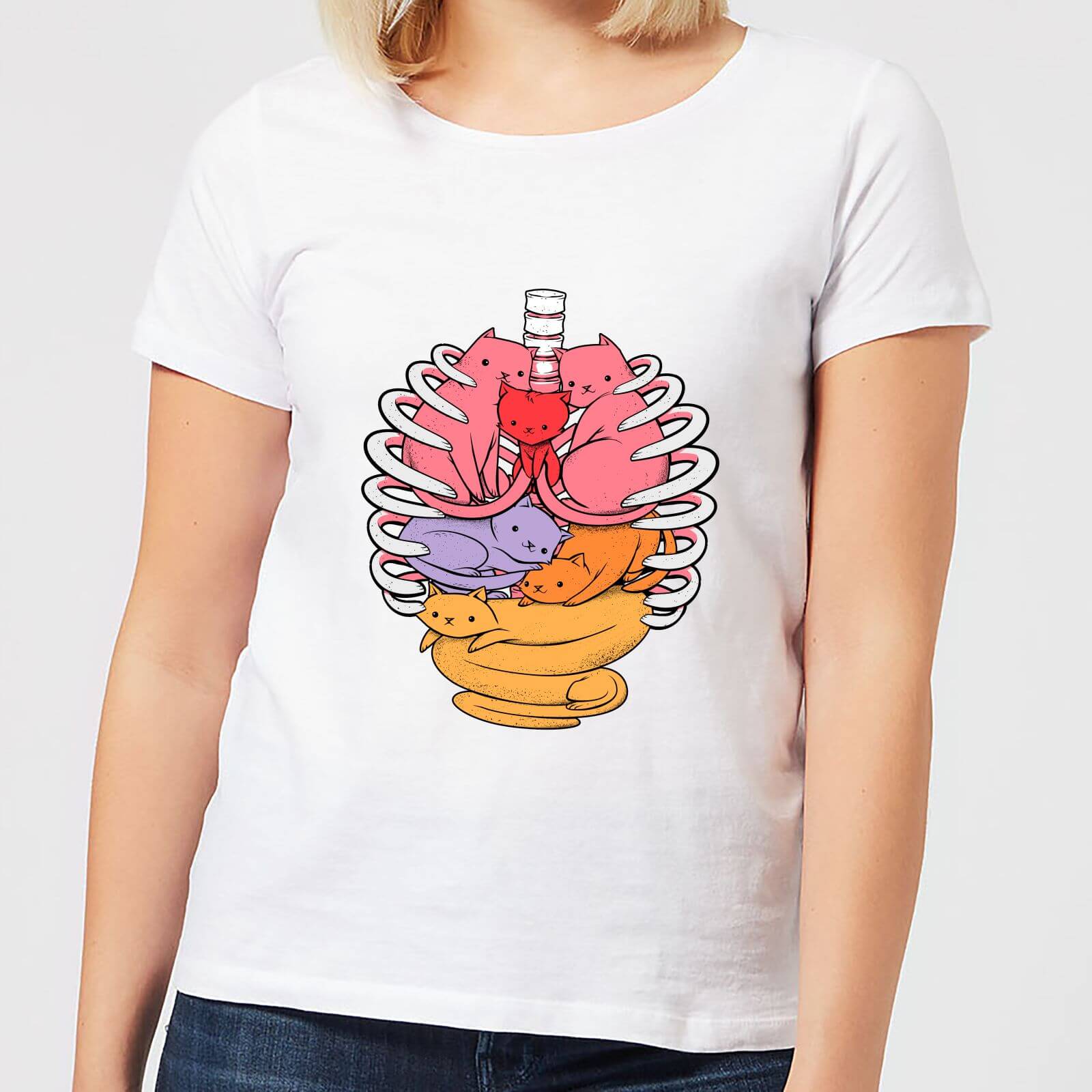 Anotomicat Women's T-Shirt - White - S - White