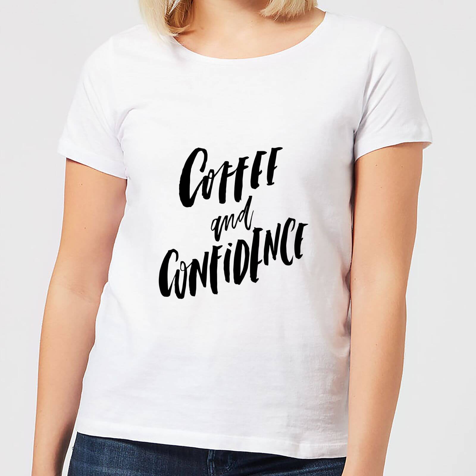 Coffee and Confidence Women's T-Shirt - White - L - White