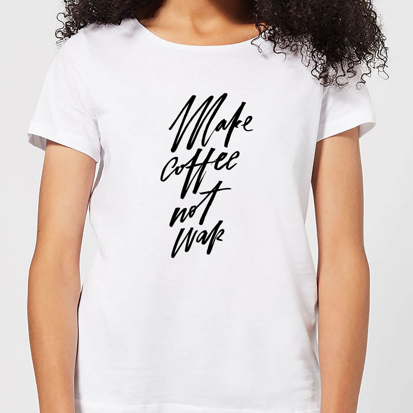 Make Coffee Not War Women's T-Shirt - White - M - White