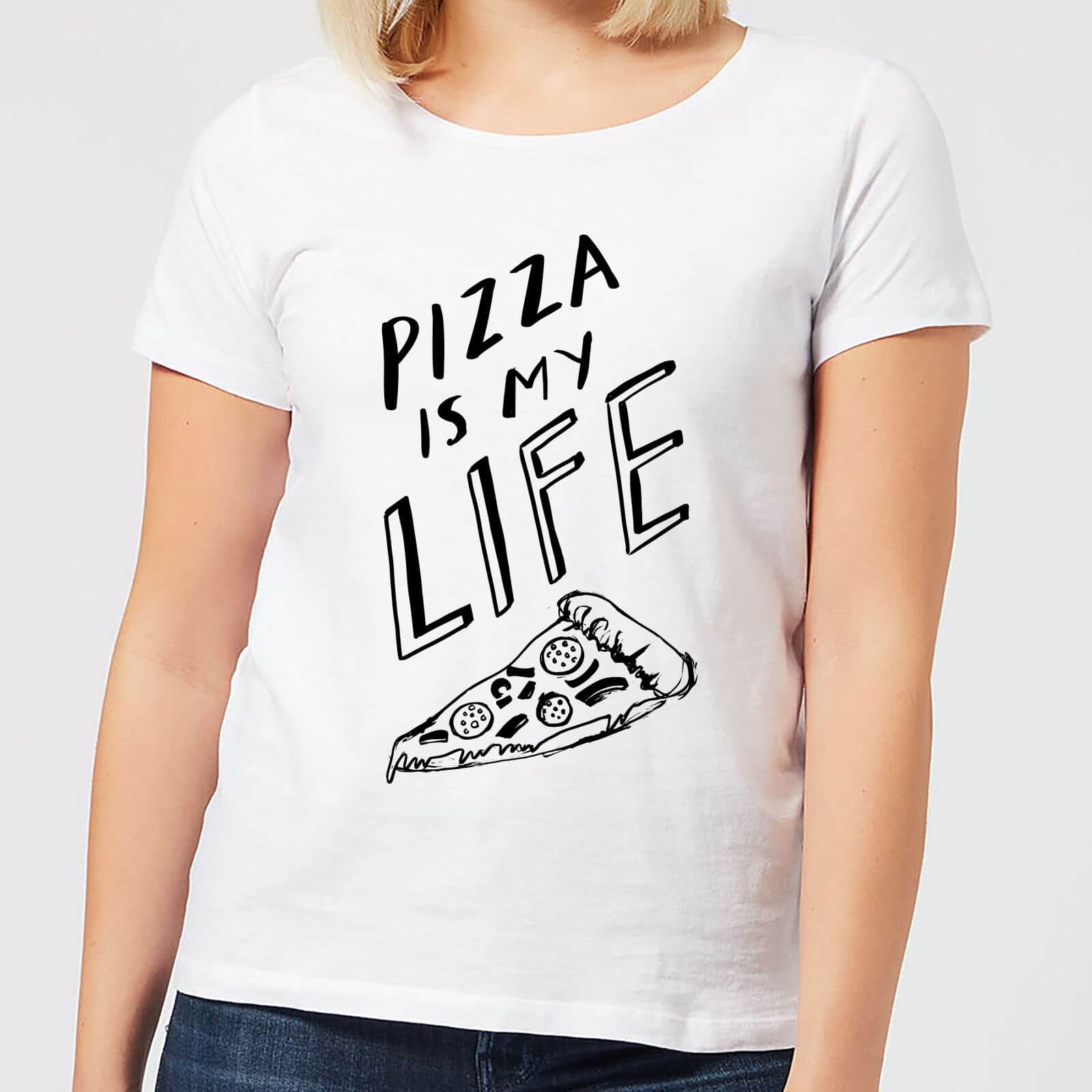 Pizza Is My Life Women's T-Shirt - White - S - White
