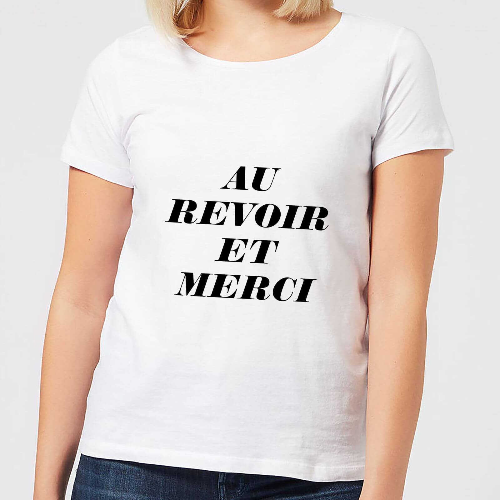 Au Revoir Et Merci Women's T-Shirt - White - L - White