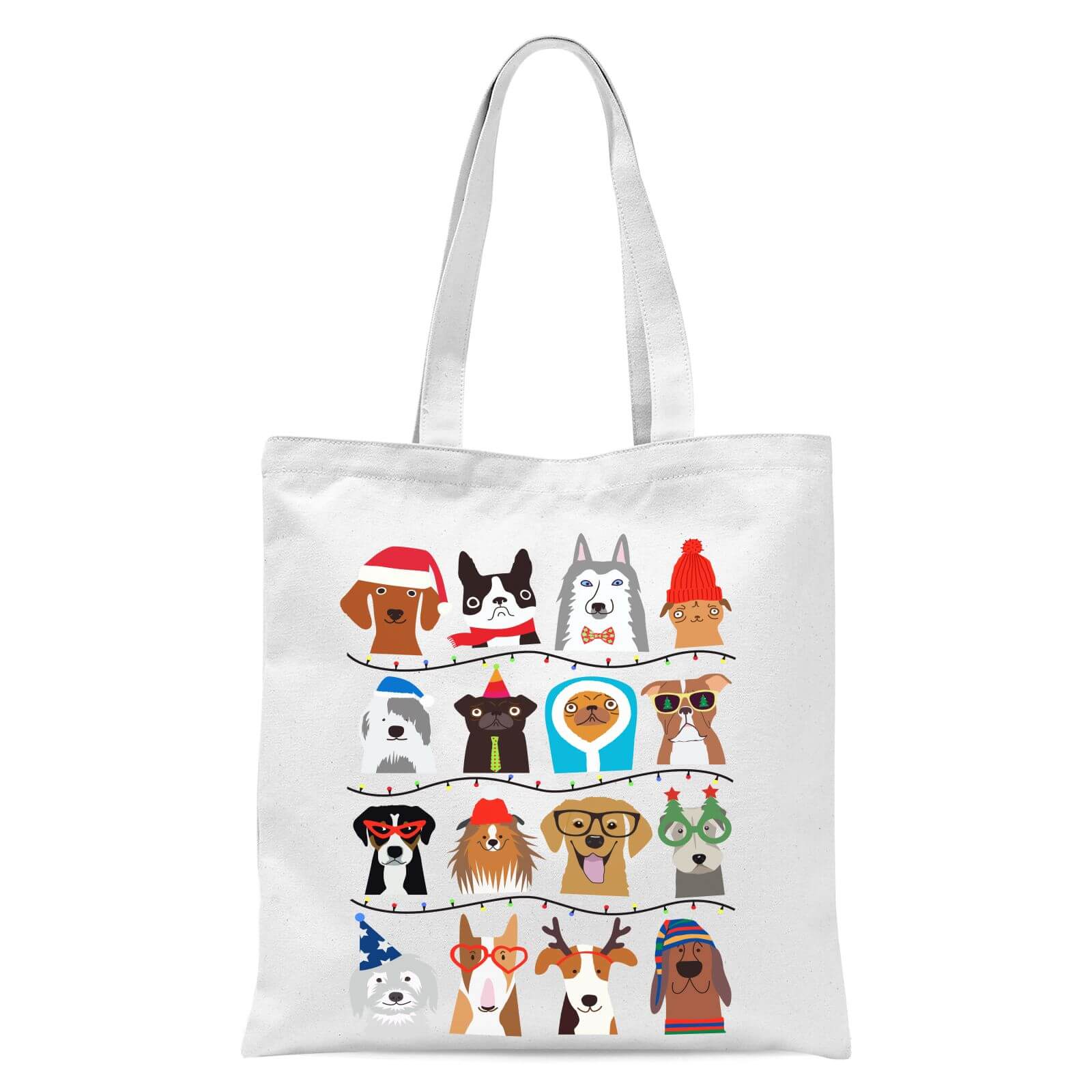 Merry Dogmas Tote Bag - White