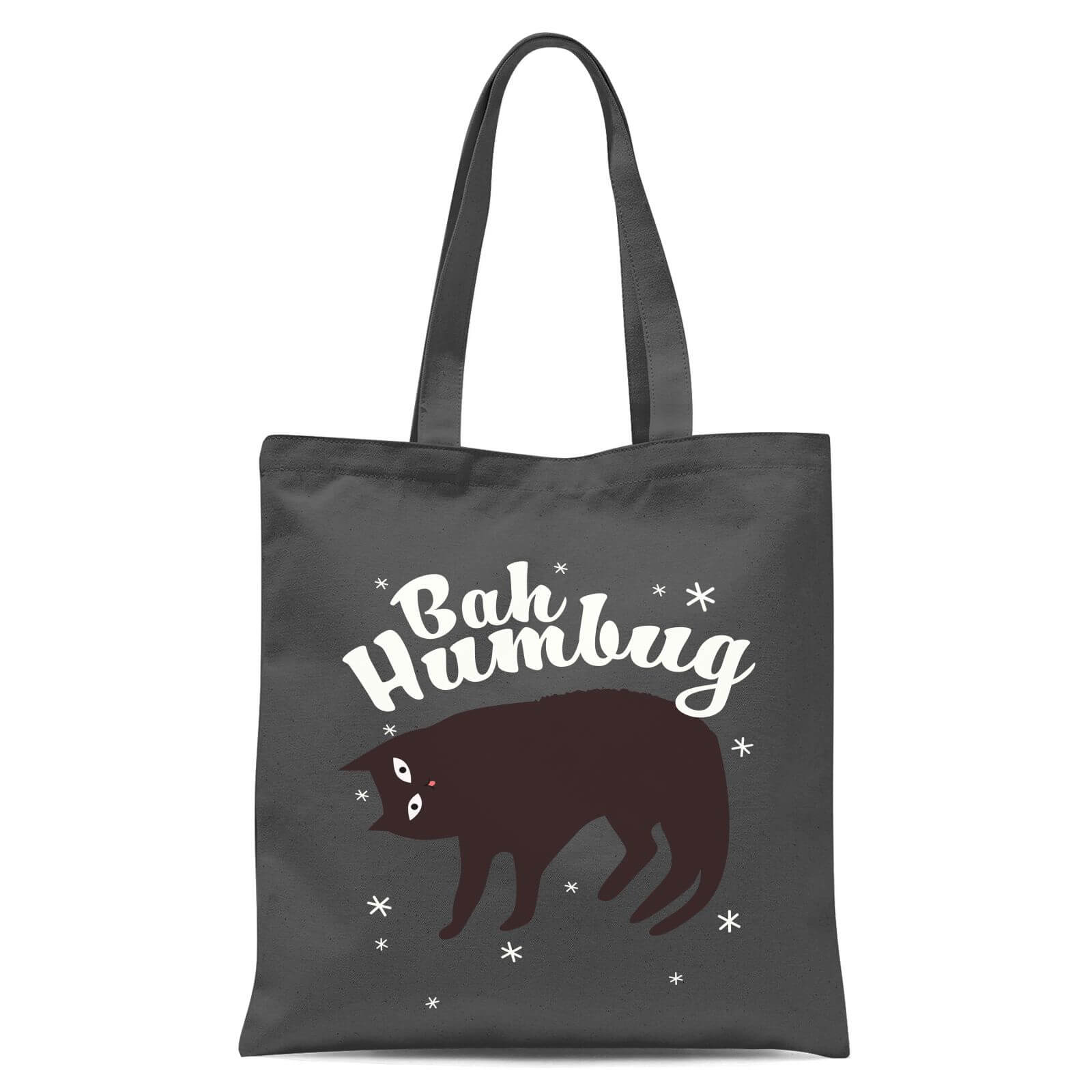 Bah Humbug Tote Bag - Grey