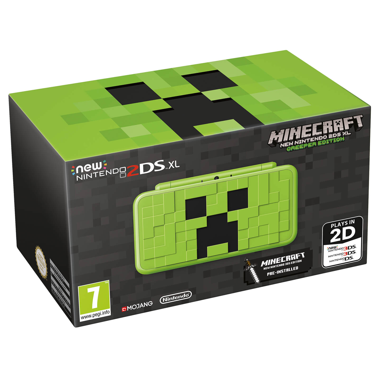 New Nintendo 2ds Xl Minecraft Creeper Edition Minecraft New Nintendo 3ds Edition Nintendo Official Uk Store