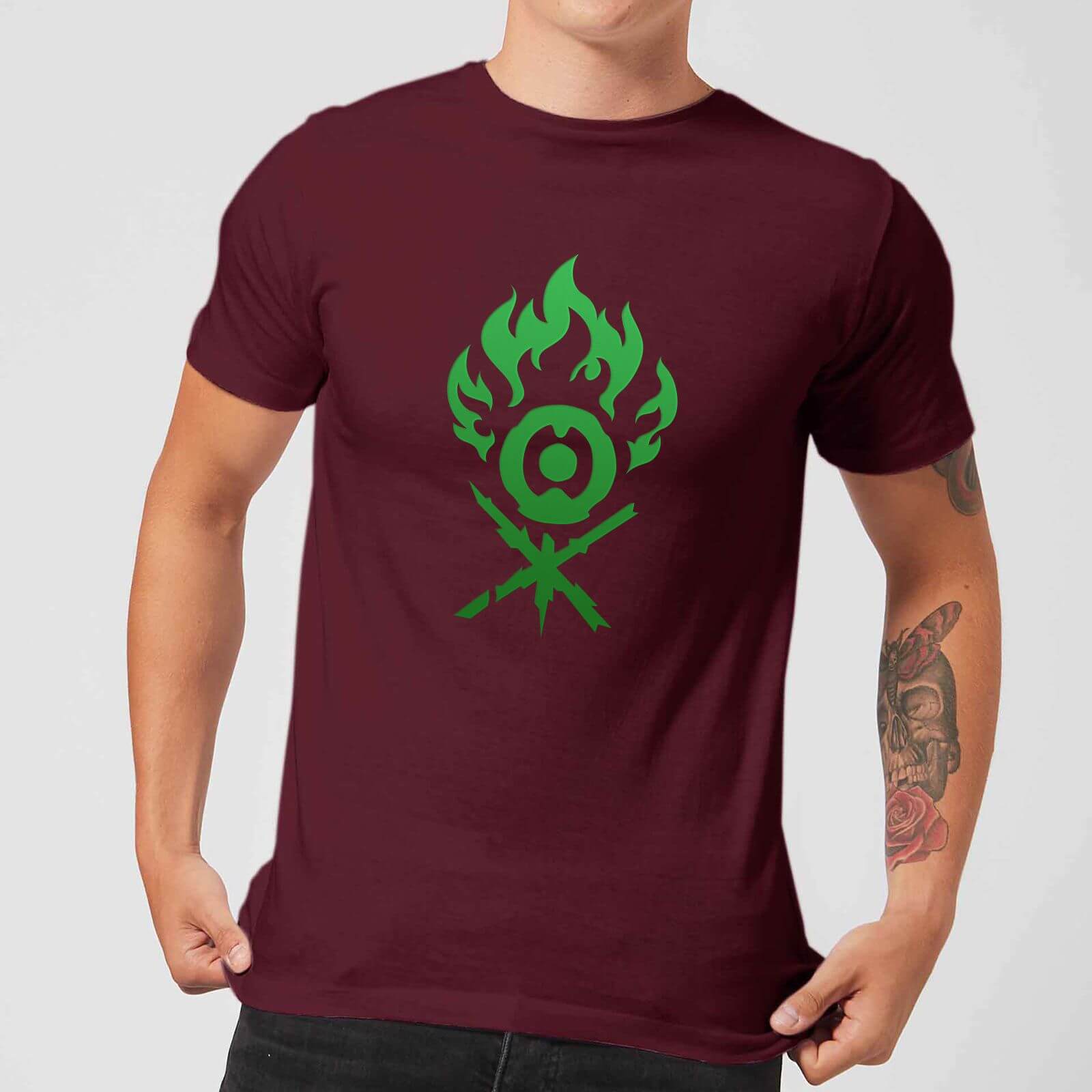 Magic The Gathering Gruul Symbol Men's T-Shirt - Burgundy - M - Burgundy