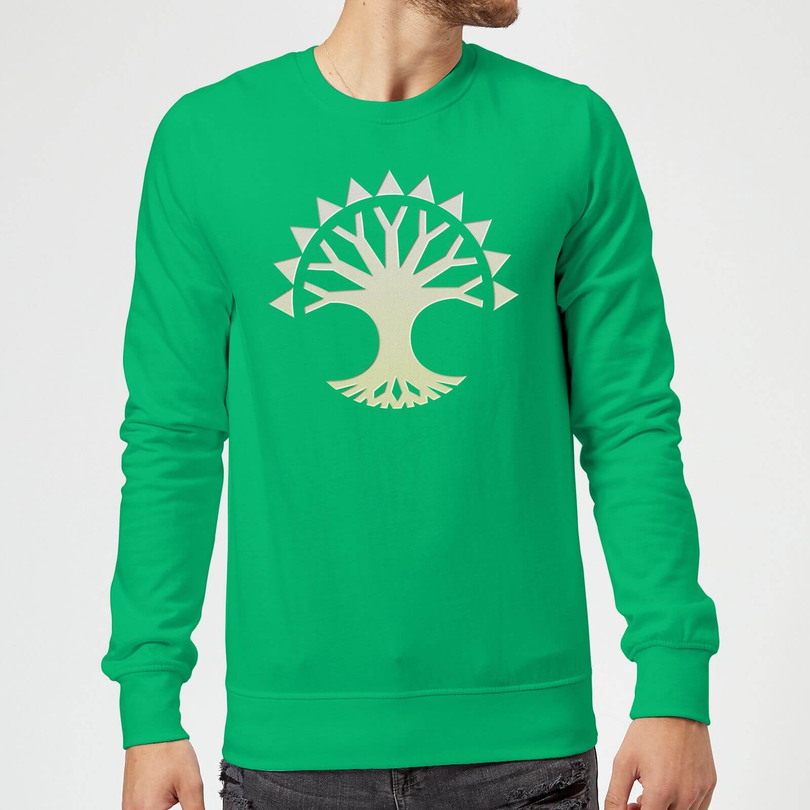 Magic The Gathering Selesnya Symbol Sweatshirt - Kelly Green - M - Kelly Green