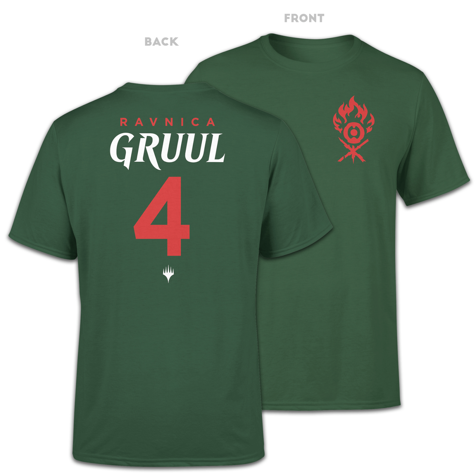 Magic The Gathering Gruul Sports Men's T-Shirt - Forest Green - L