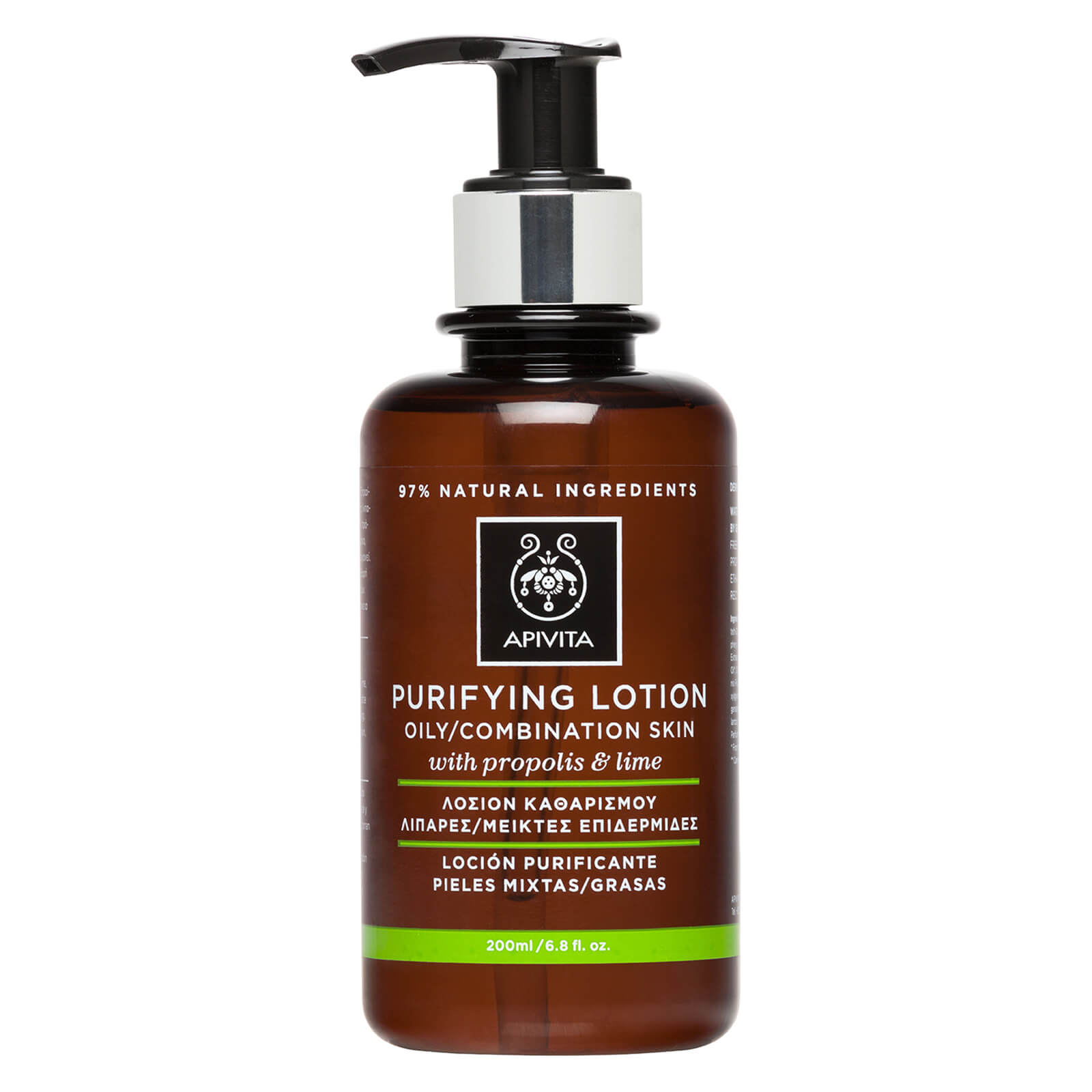 Lotion Tonique Purifiante Peaux Grasses et Mixtes APIVITA 200 ml