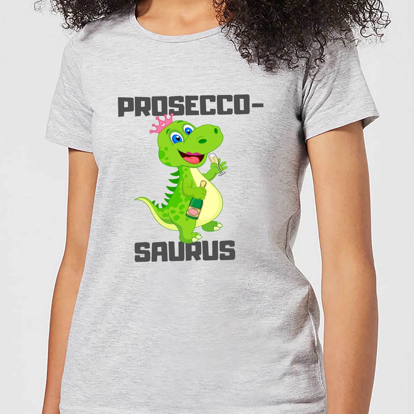 Be My Pretty Prosecco-Saurus Women's T-Shirt - Grey - 3XL - Grey