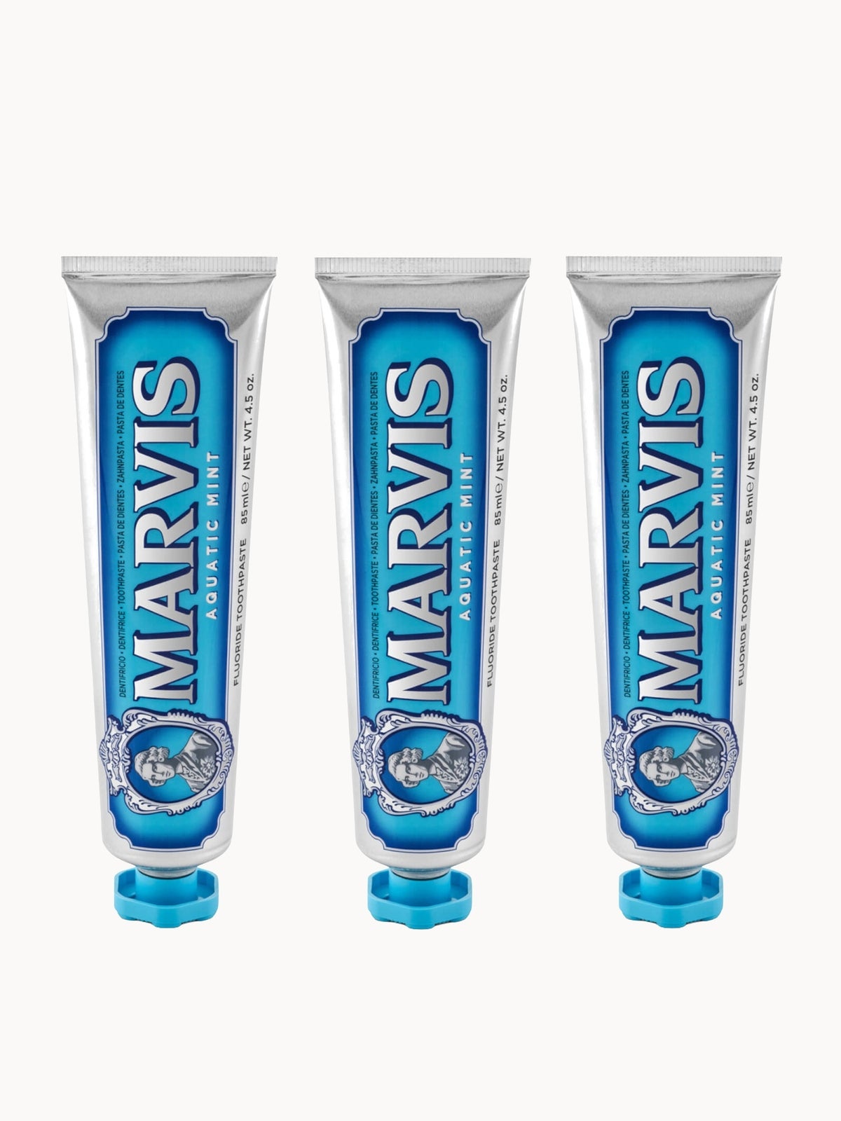 Marvis Aquatic Mint Toothpaste Bundle (3x85ml)