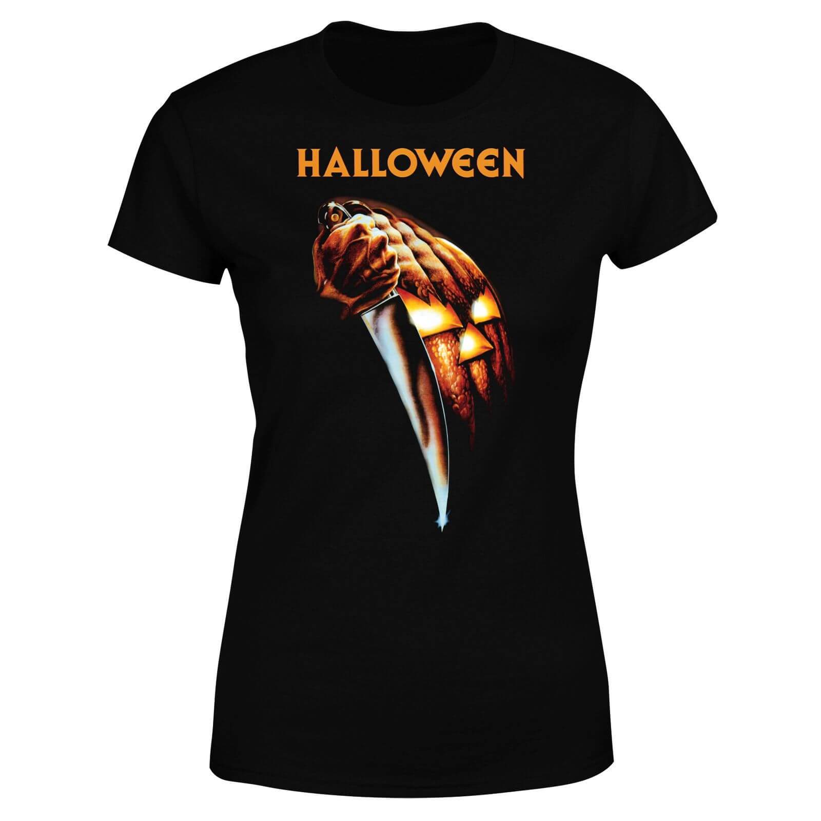 Halloween Pumpkin Women's T-Shirt - Black - 4XL