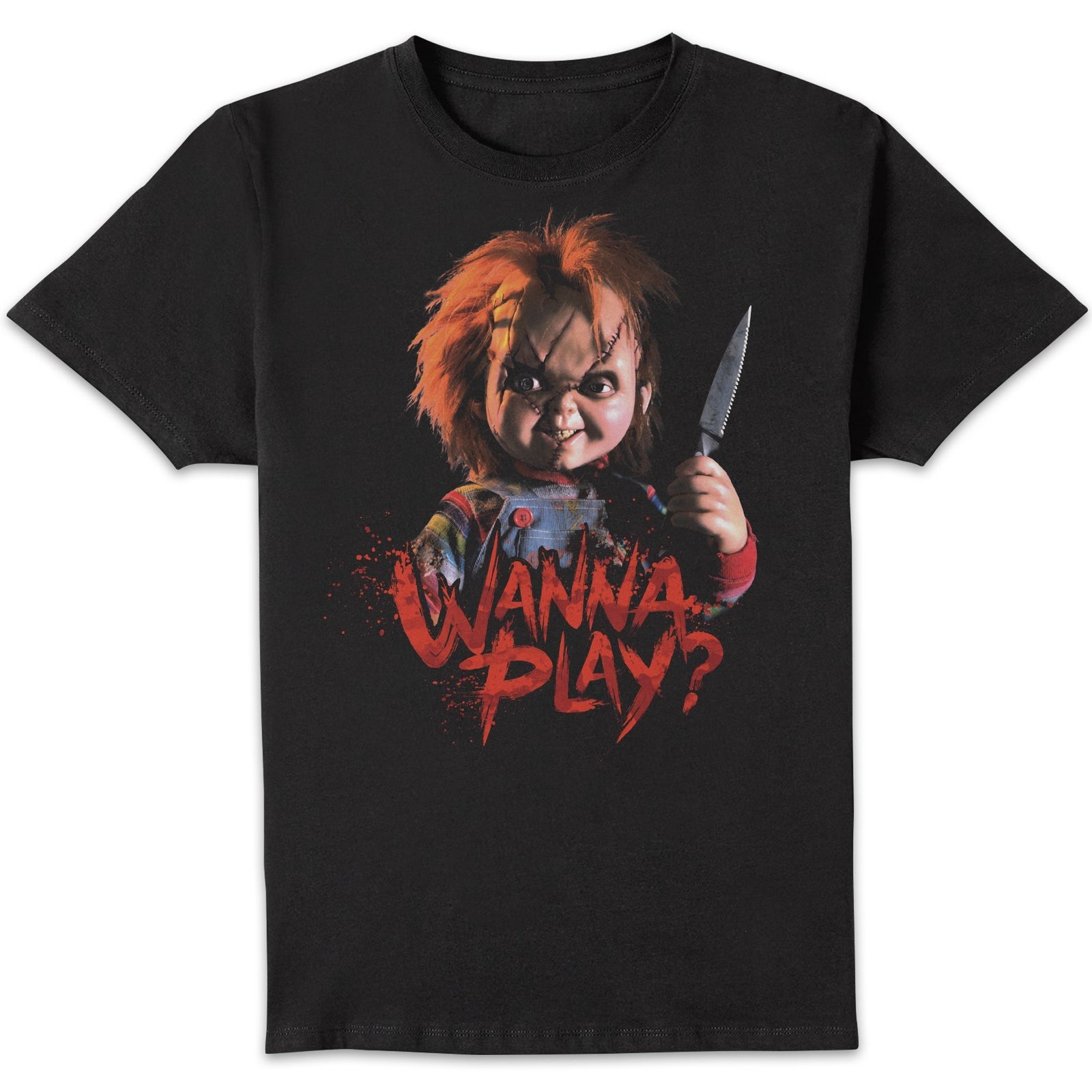 Chucky Wanna Play? Men's T-Shirt - Black - S