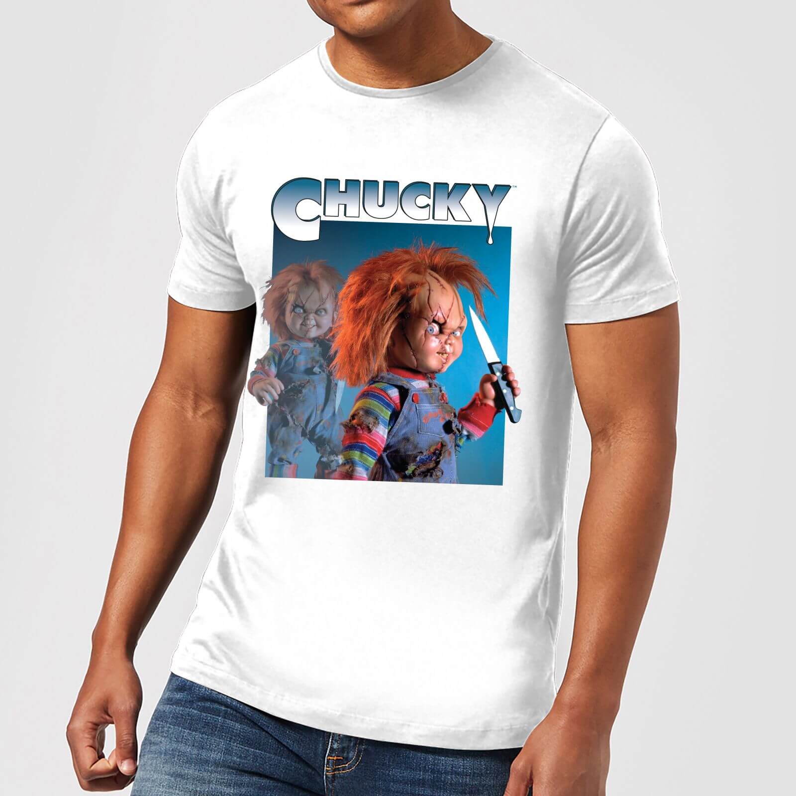 T-Shirt Chucky Nasty 90's - Bianco - Uomo - XL - Bianco