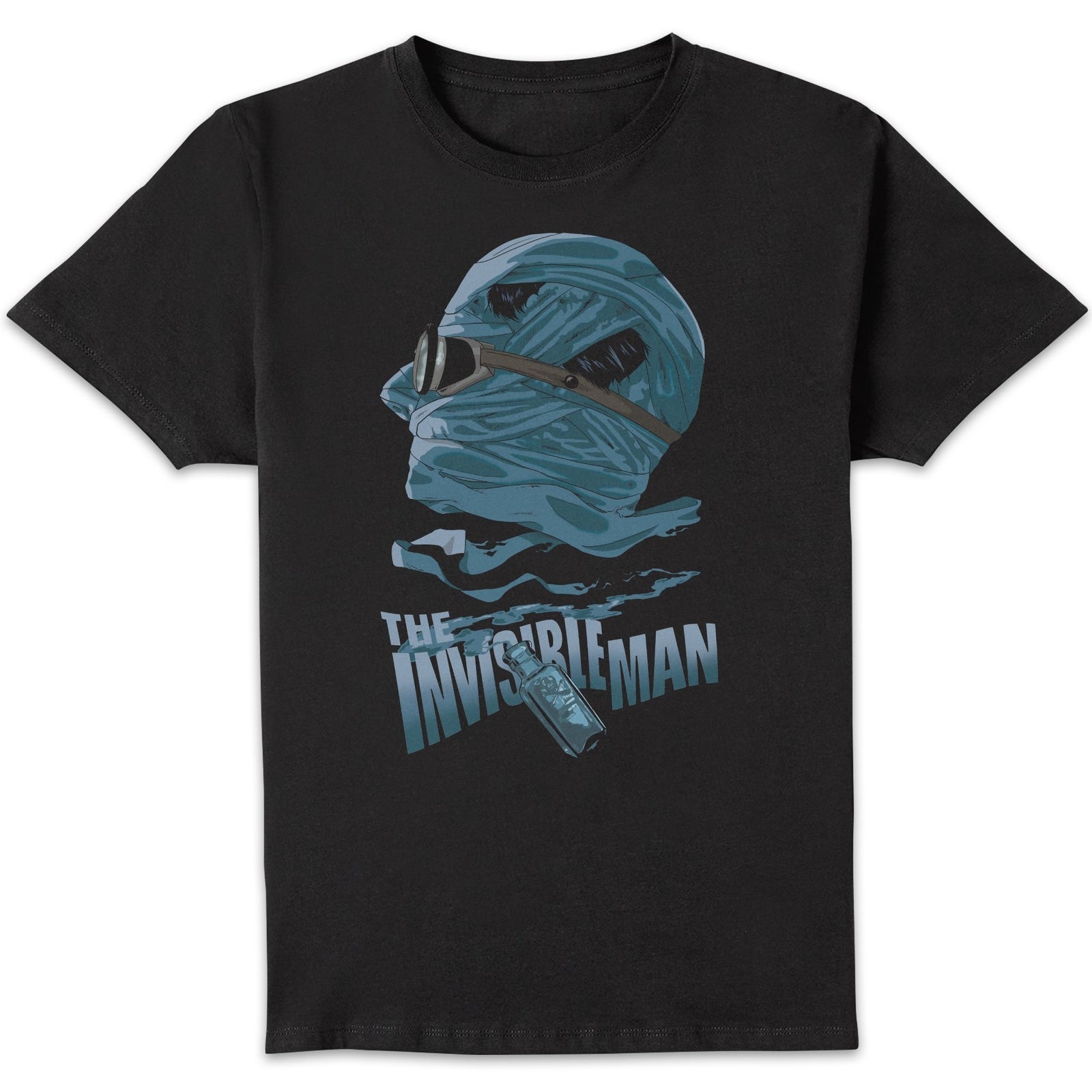 Universal Monsters The Invisible Man Illustrated Men's T-Shirt - Black - XXL
