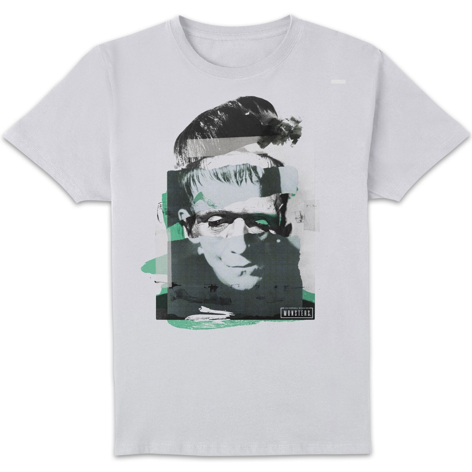 Universal Monsters Frankenstein Collage Men's T-Shirt - White - 5XL