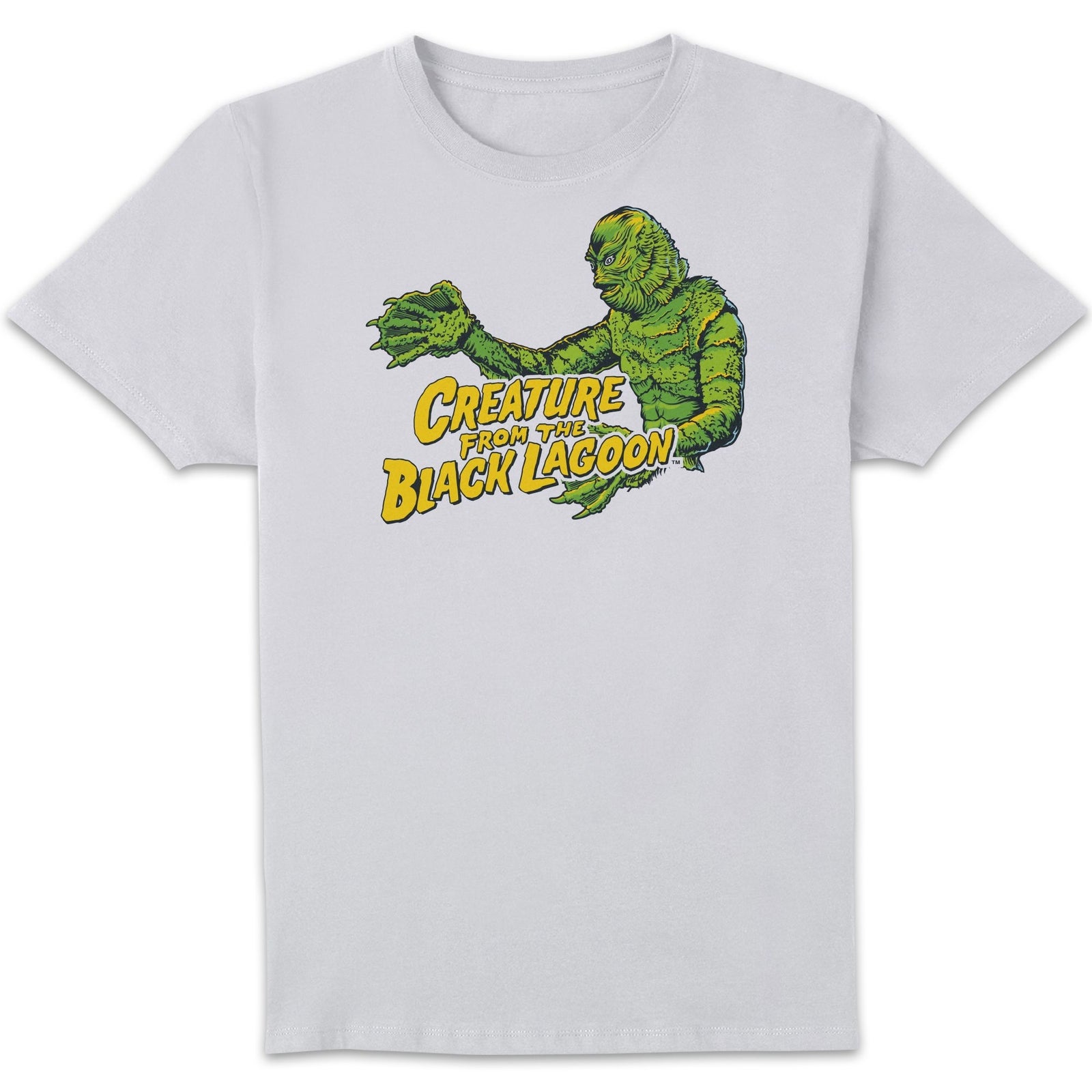 Universal Monsters Creature From The Black Lagoon Crest Men's T-Shirt - White - L