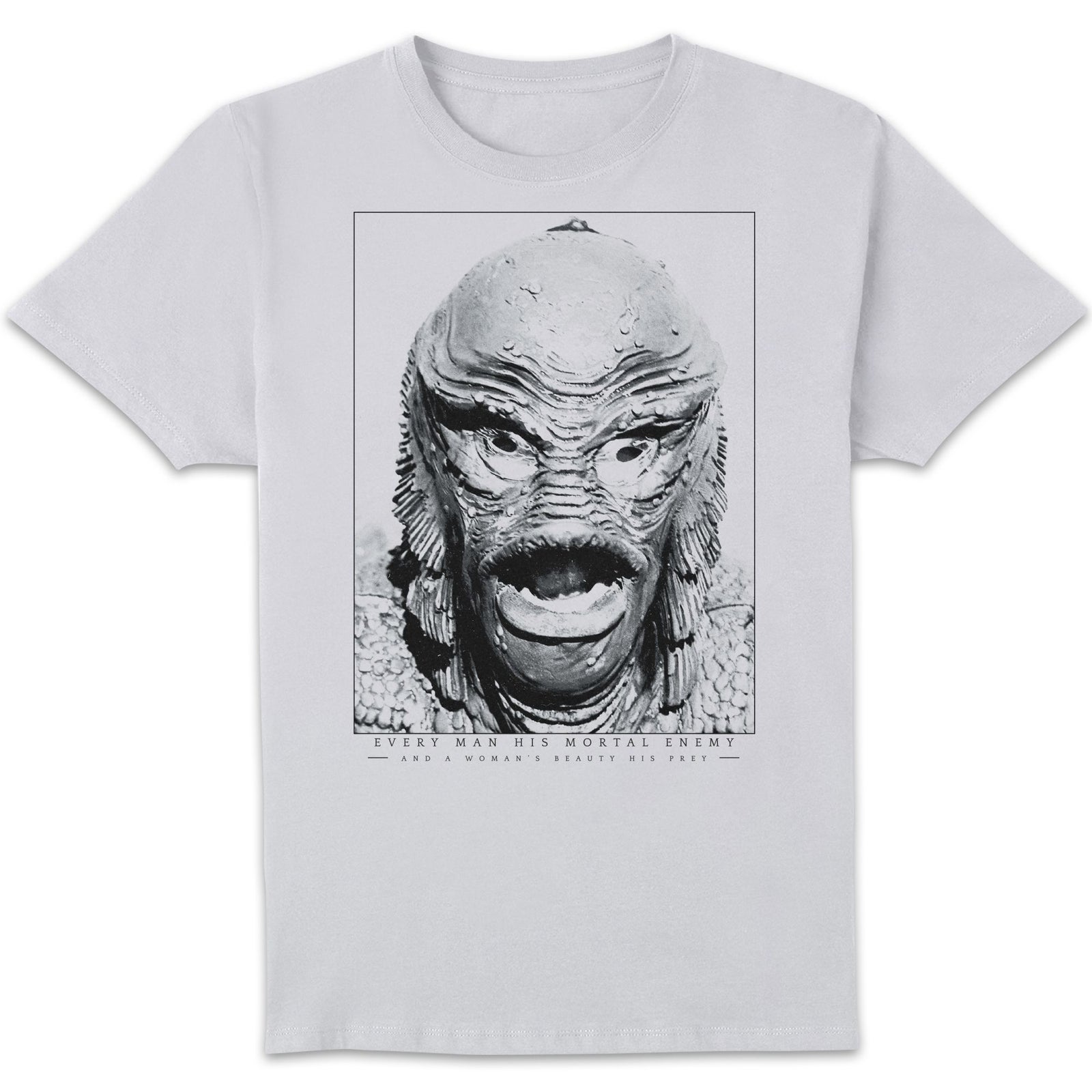 T-shirt Homme L'Étrange Créature du lac noir Portrait - Universal Monsters - Blanc
