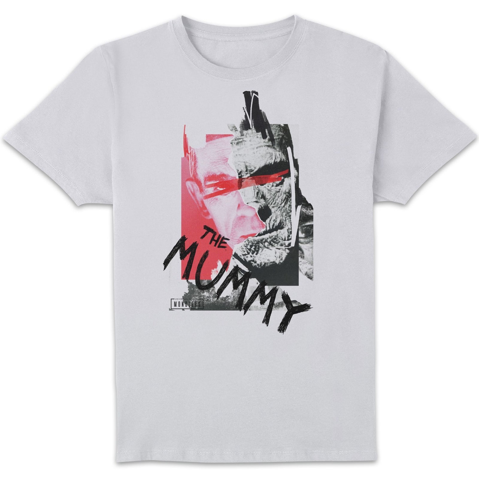 Universal Monsters The Mummy Collage Men's T-Shirt - White - XL
