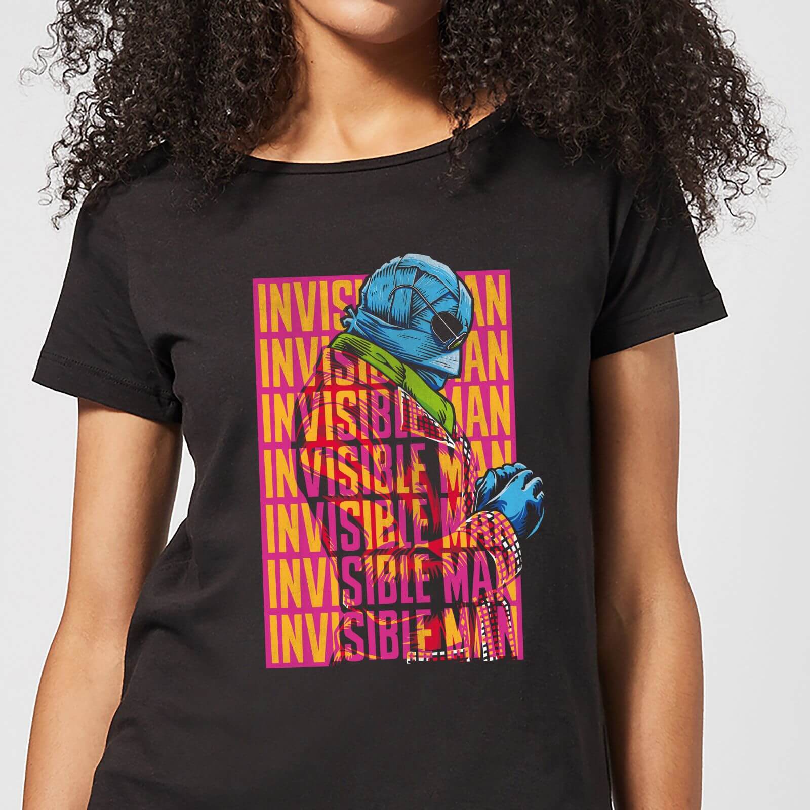 

T-Shirt Femme L'Homme Invisible Rétro - Universal Monsters - Noir - L