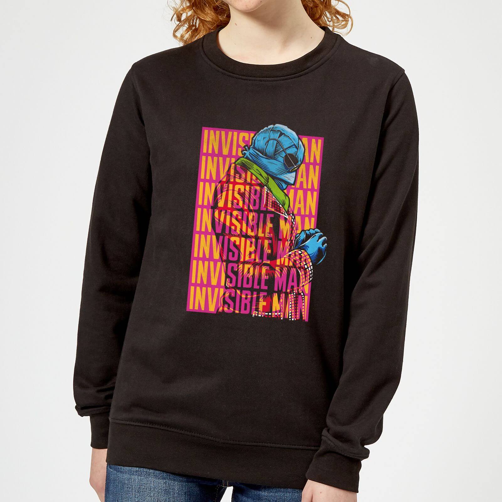 Universal Monsters Invisible Man Retro Women's Sweatshirt - Black - XS - Black