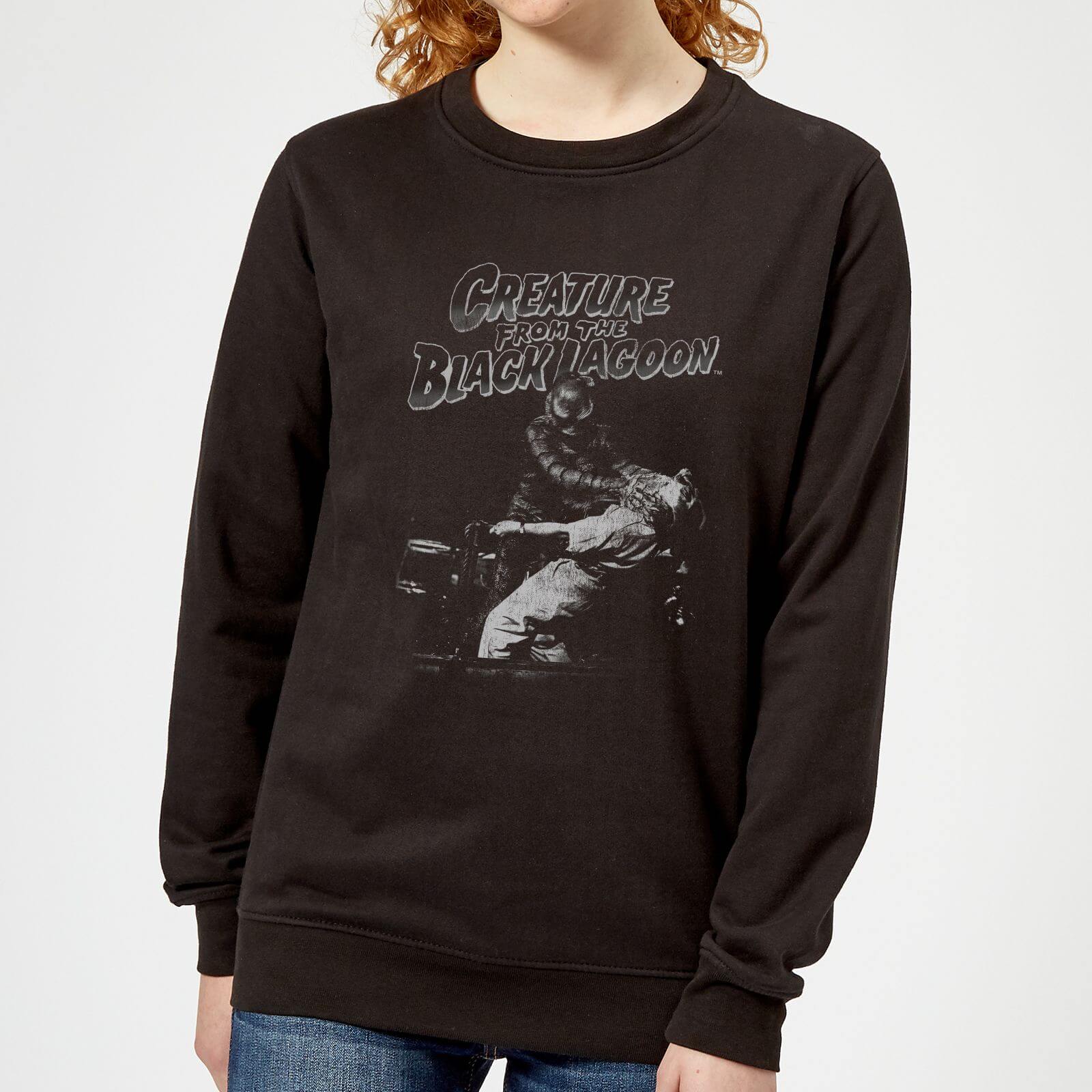 Universal Monsters Der Schrecken Vom Amazonas Schwarz And Weiß Damen Pullover - Schwarz - XXL