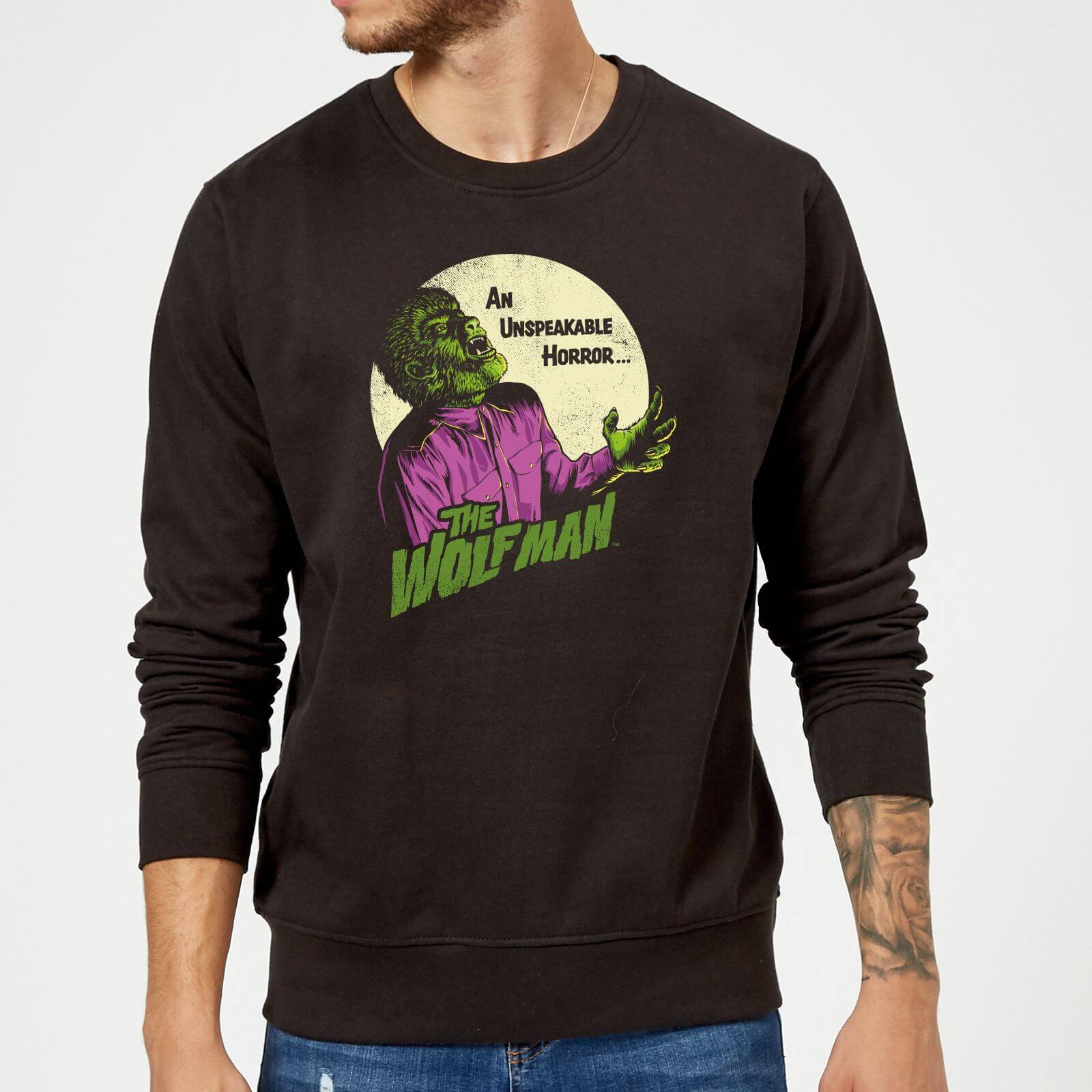 

Universal Monsters The Wolfman Retro Sweatshirt - Black - S