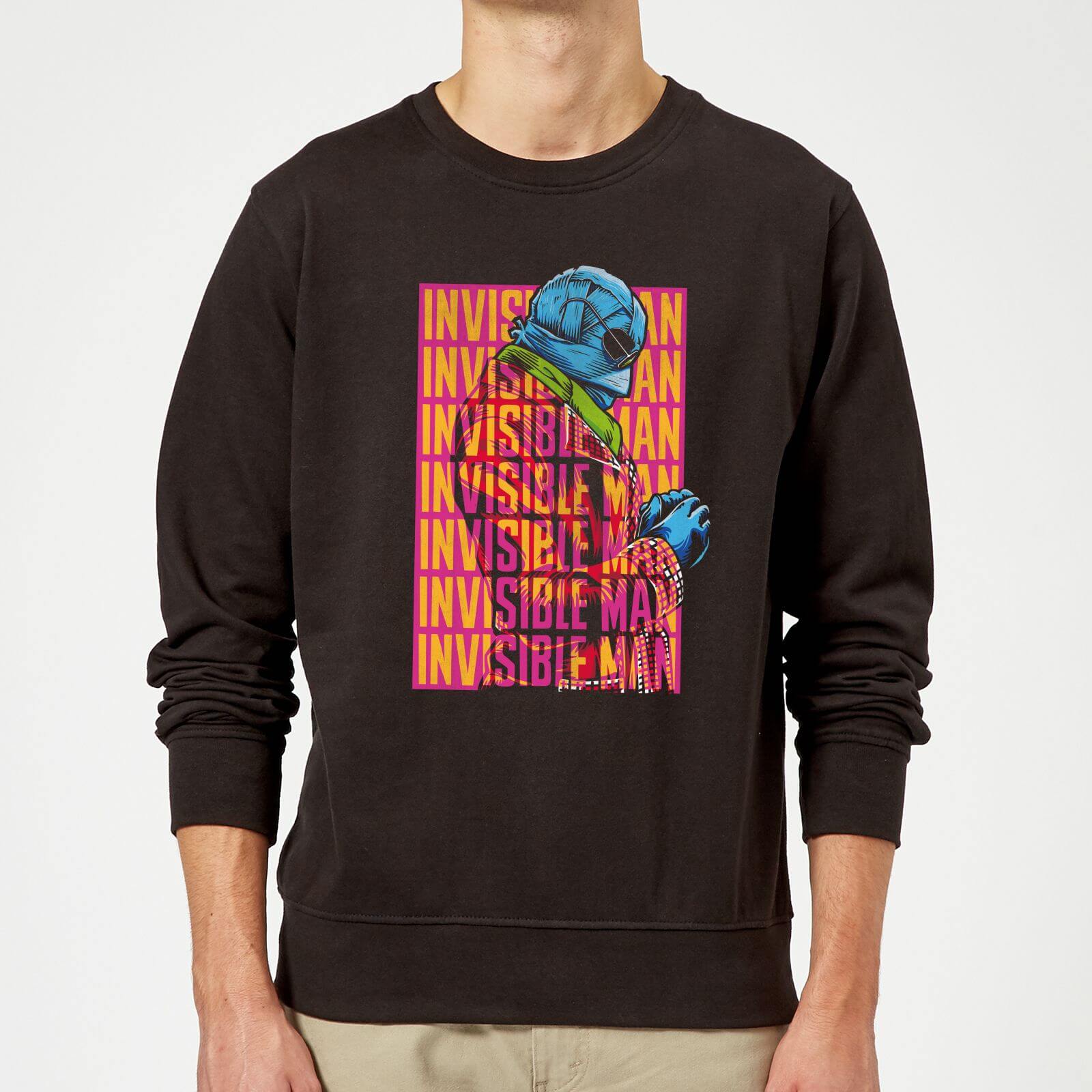 Universal Monsters Invisible Man Retro Sweatshirt - Black - L