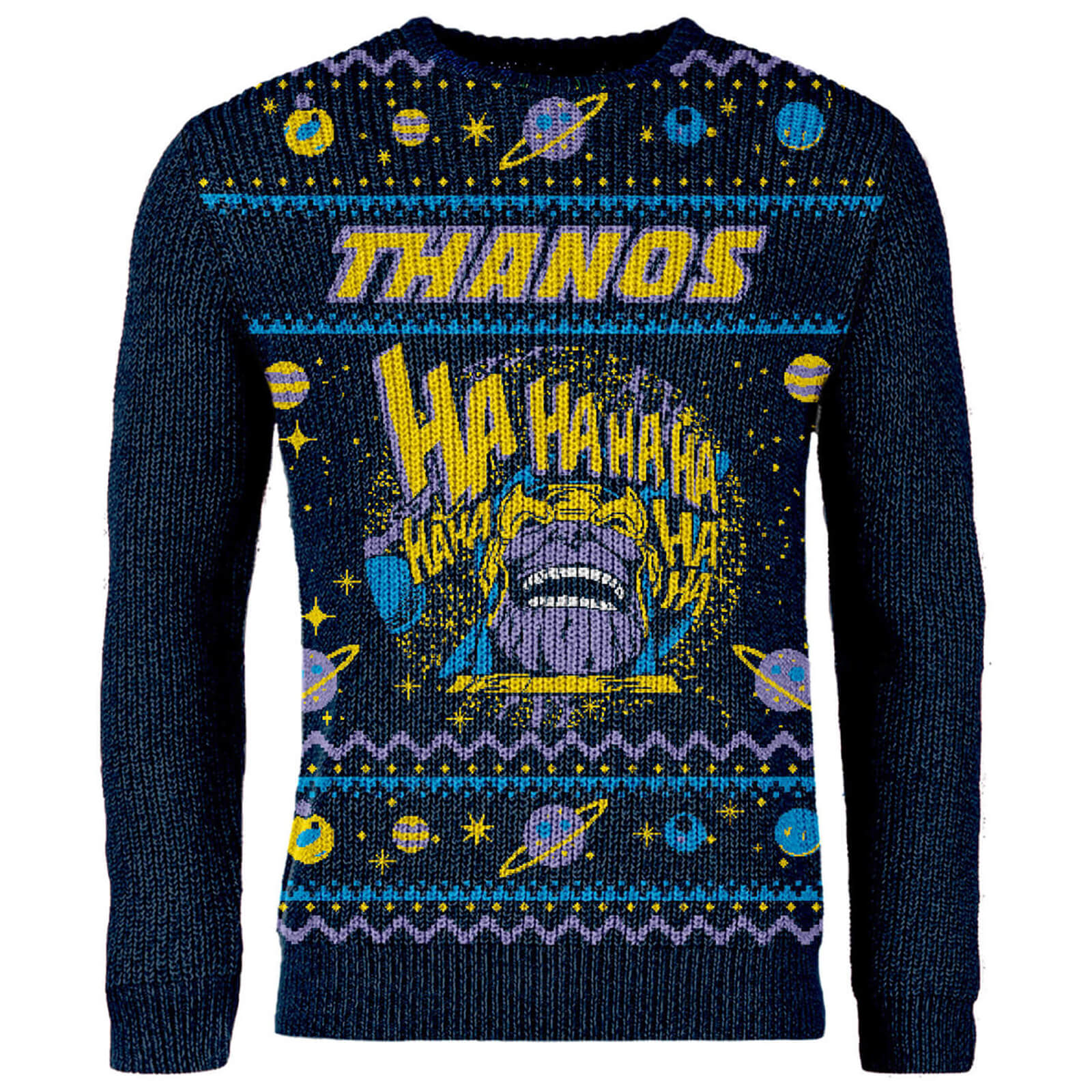 

Pull de Noël Brodé Thanos Avengers Zavvi Exclusif - Bleu Marine - XL