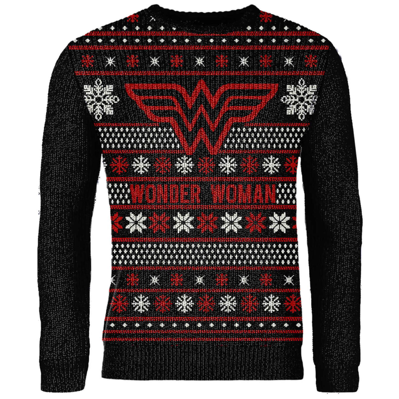 Pull de Noël Wonder Woman DC Comics Zavvi Exclusif - Noir - M